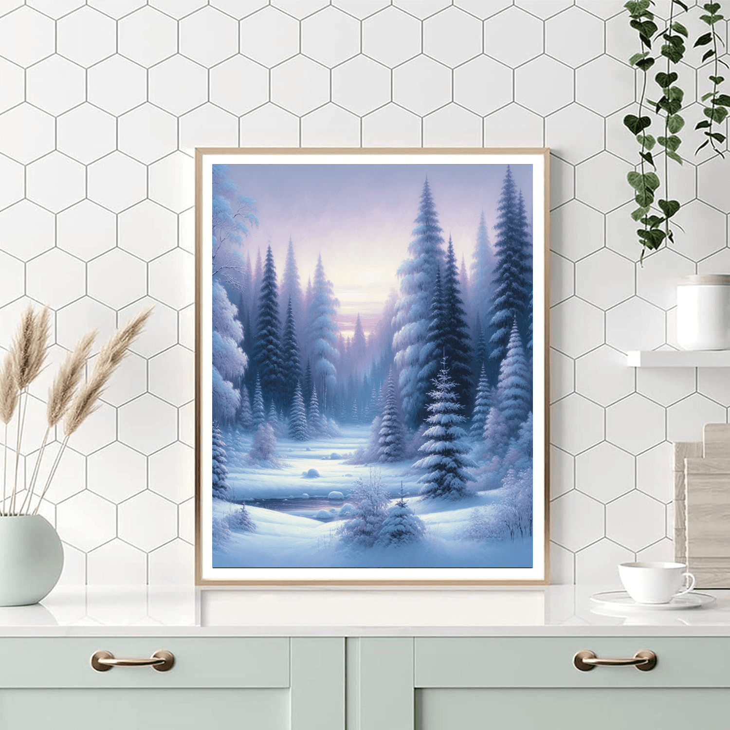 Frosty Snowy Nights Paint By Color