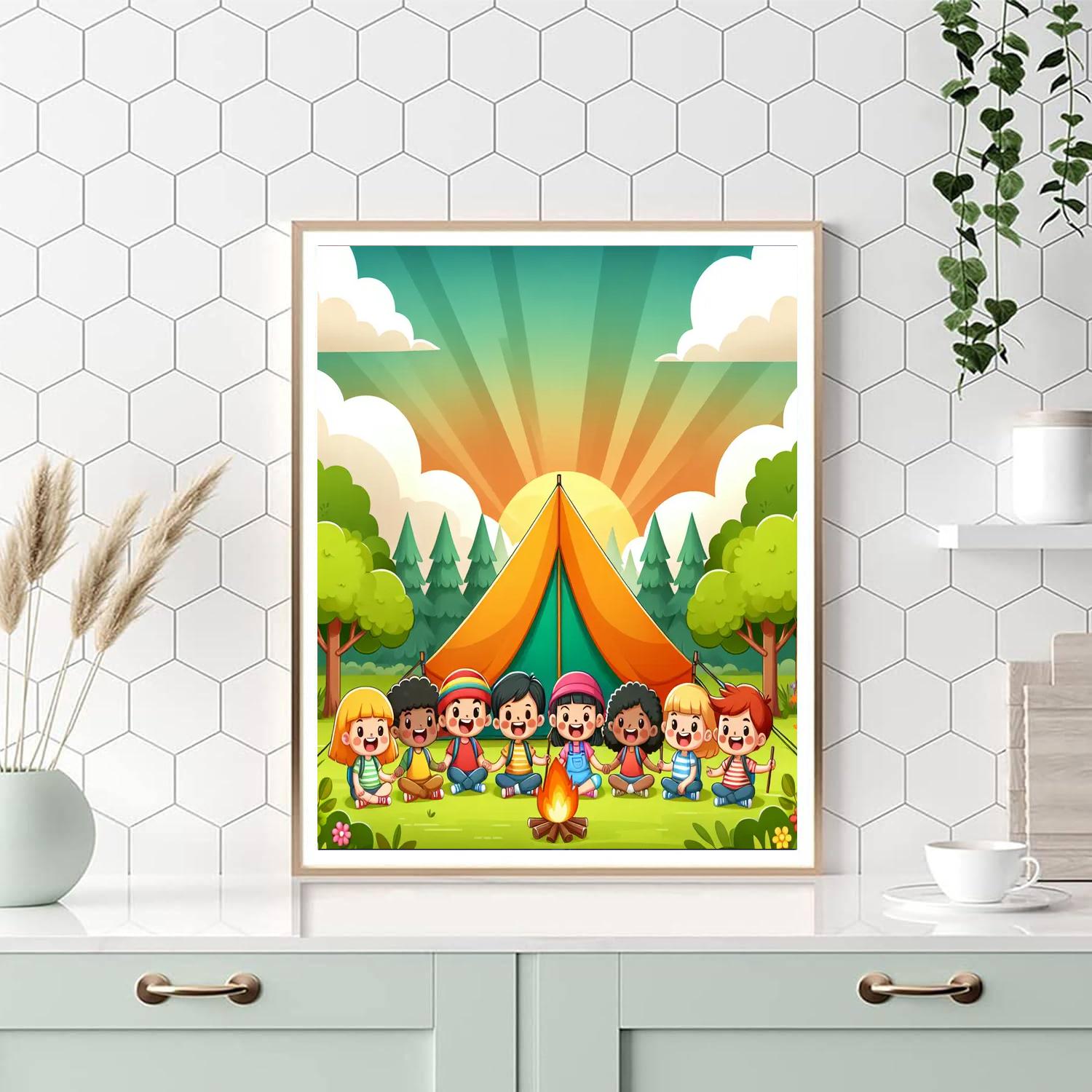 Happy Camper Adventures Paint By Number