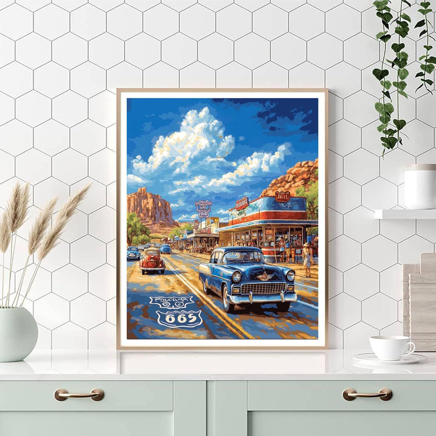 Historic Route 66 - Illinois Paint By Numbers