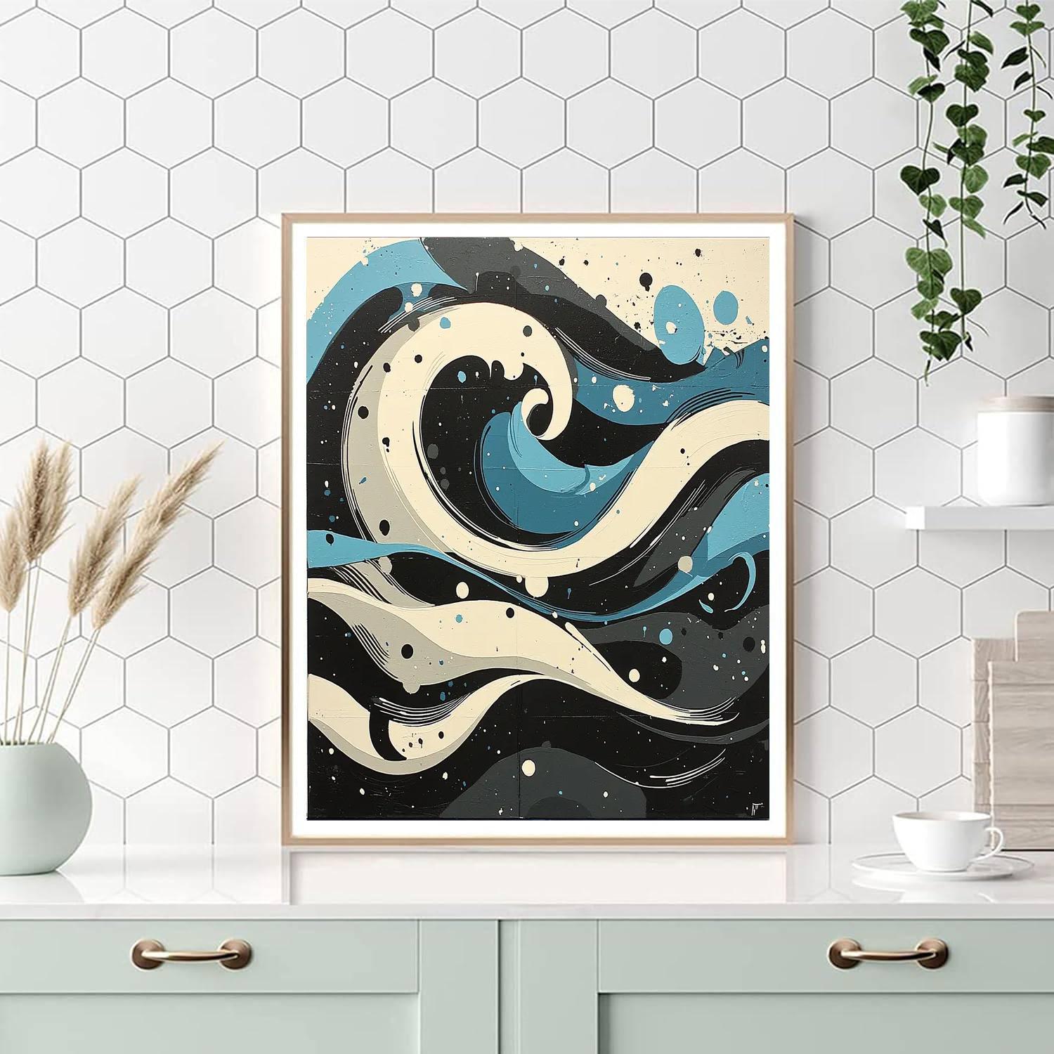 Banksy Inspired Rise Against The Tide  Number Painting