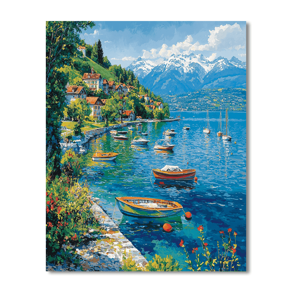 Lake Geneva Numbered Painting Kits