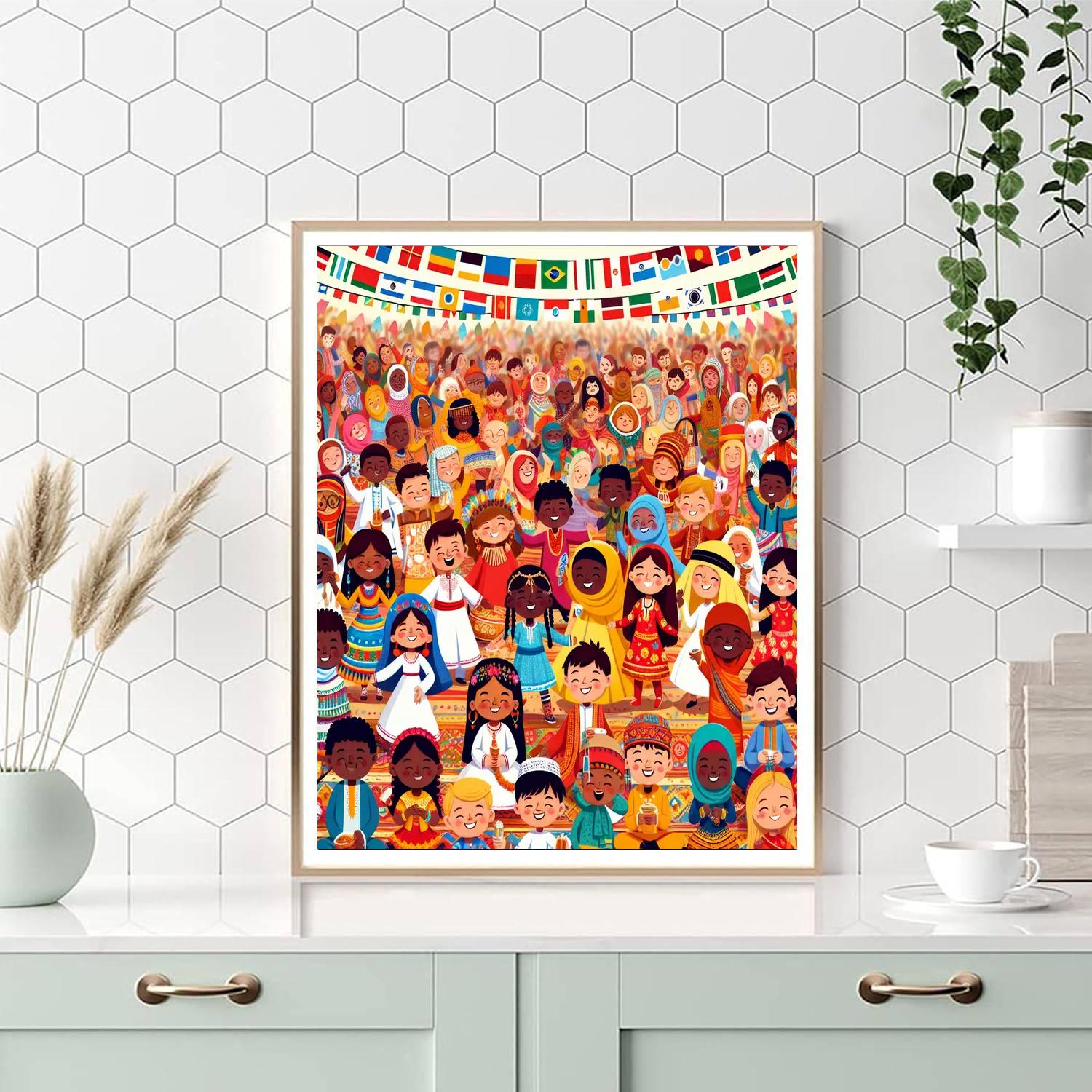 Cultural Festival Celebrations Painting Number Kit