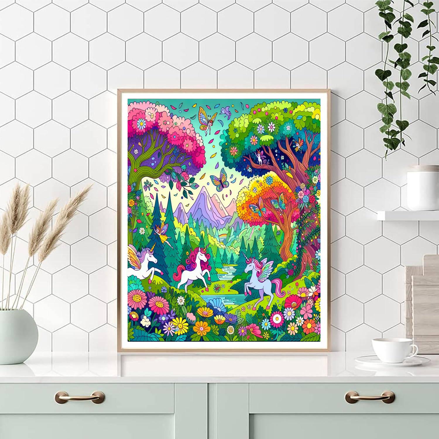 Fantasy Forests Painting Number Kit