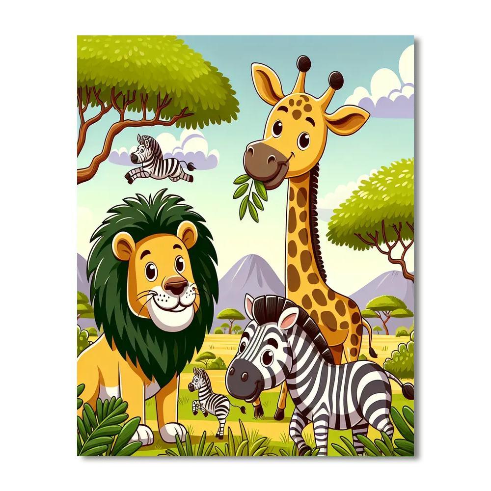 Wondrous Wildlife Adventure Paint By Numbers Kits