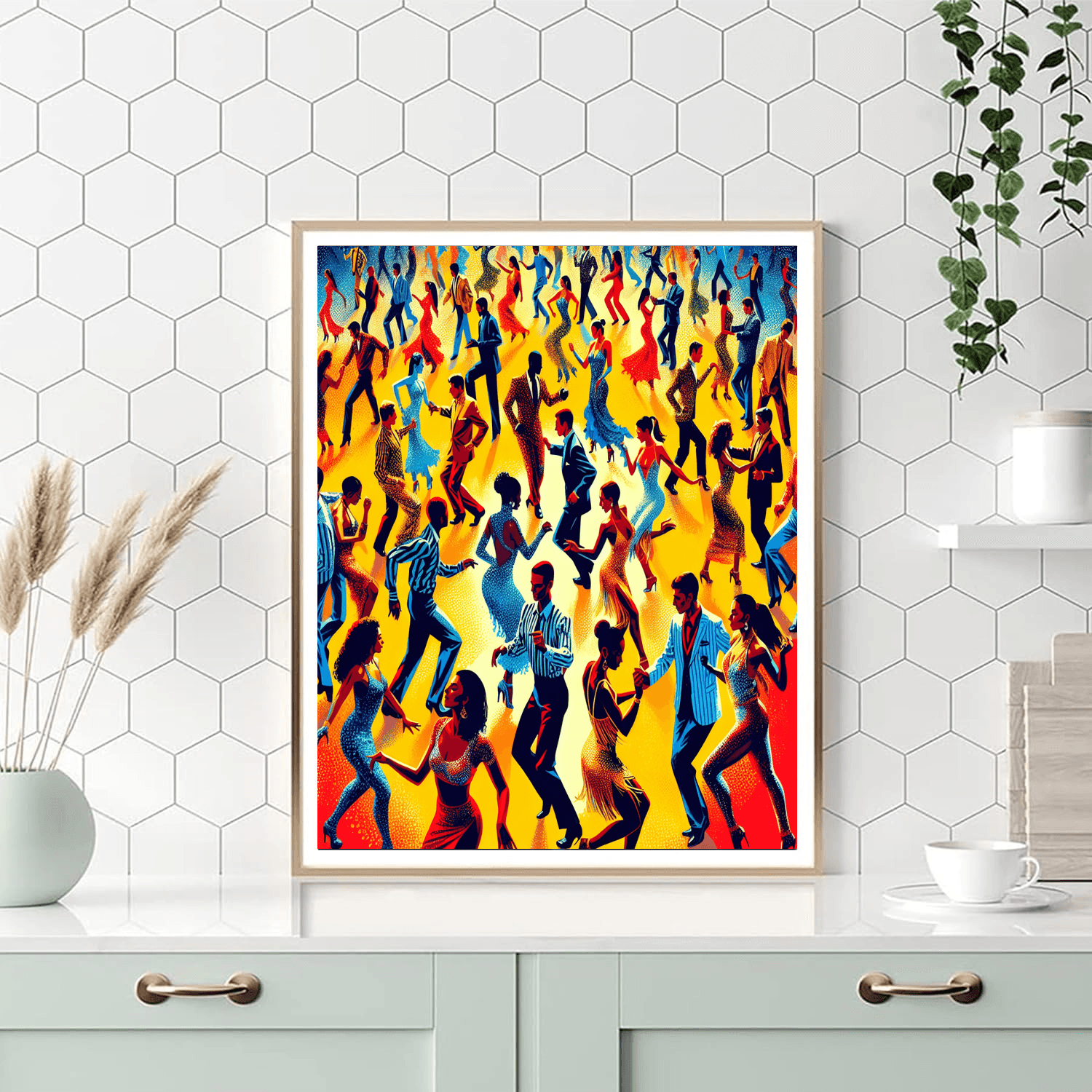 Lively Salsa Night Painting Number Kit