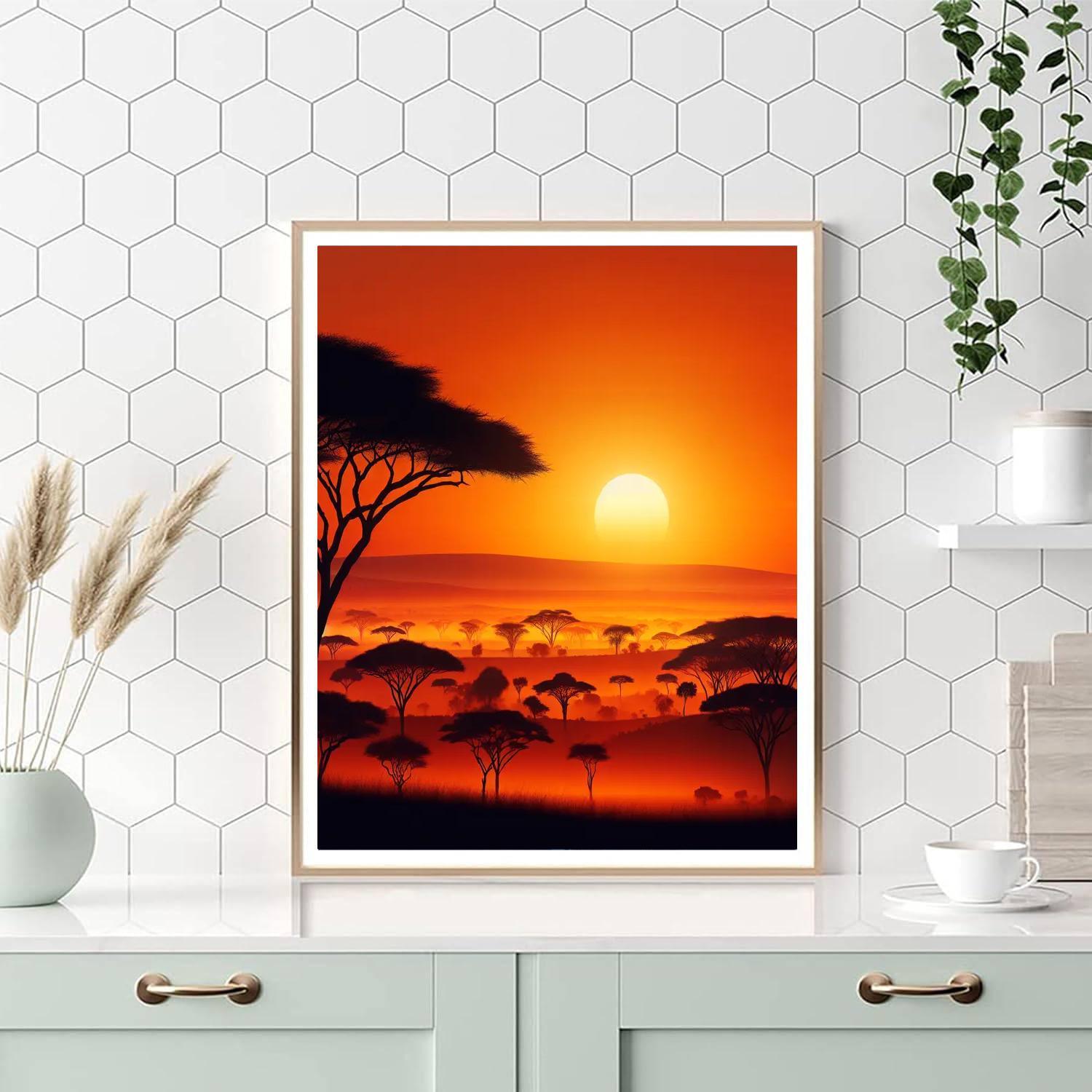 Sunrise Over Savannah Paint By Number
