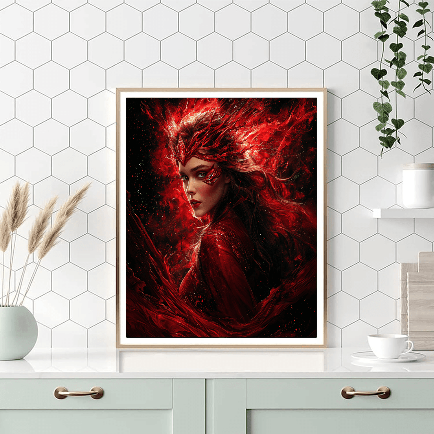 Elizabeth Olsen: Enchantress Of The Scarlet Witch Paint By Numbers