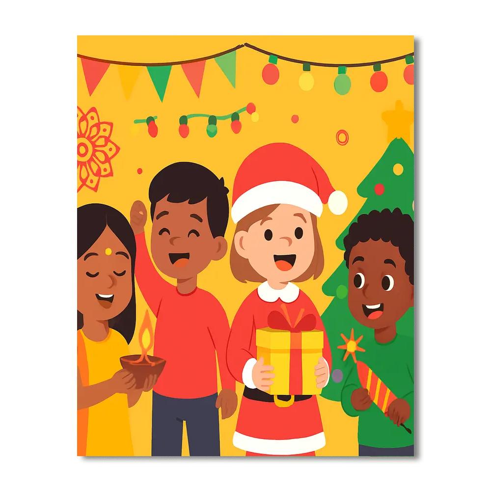 Holiday Festival Celebration Paint By Numbers