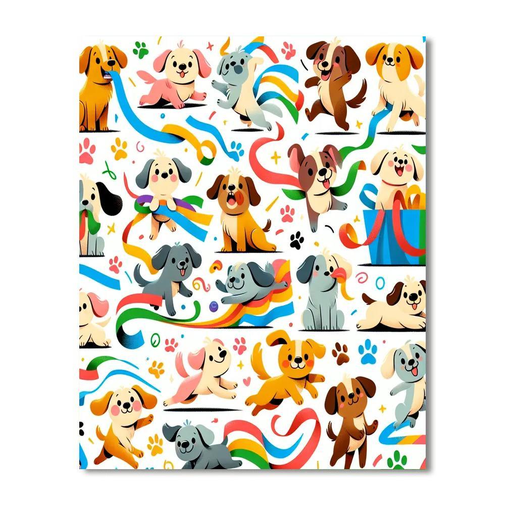 Doodle Dog Show Numbered Painting Kits