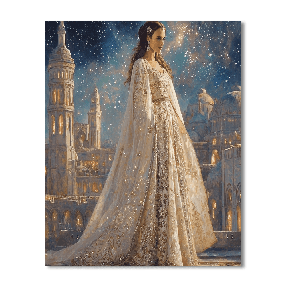 Natalie Portman: The Regal Elegance Of Padmé Amidala Paint By Numbers