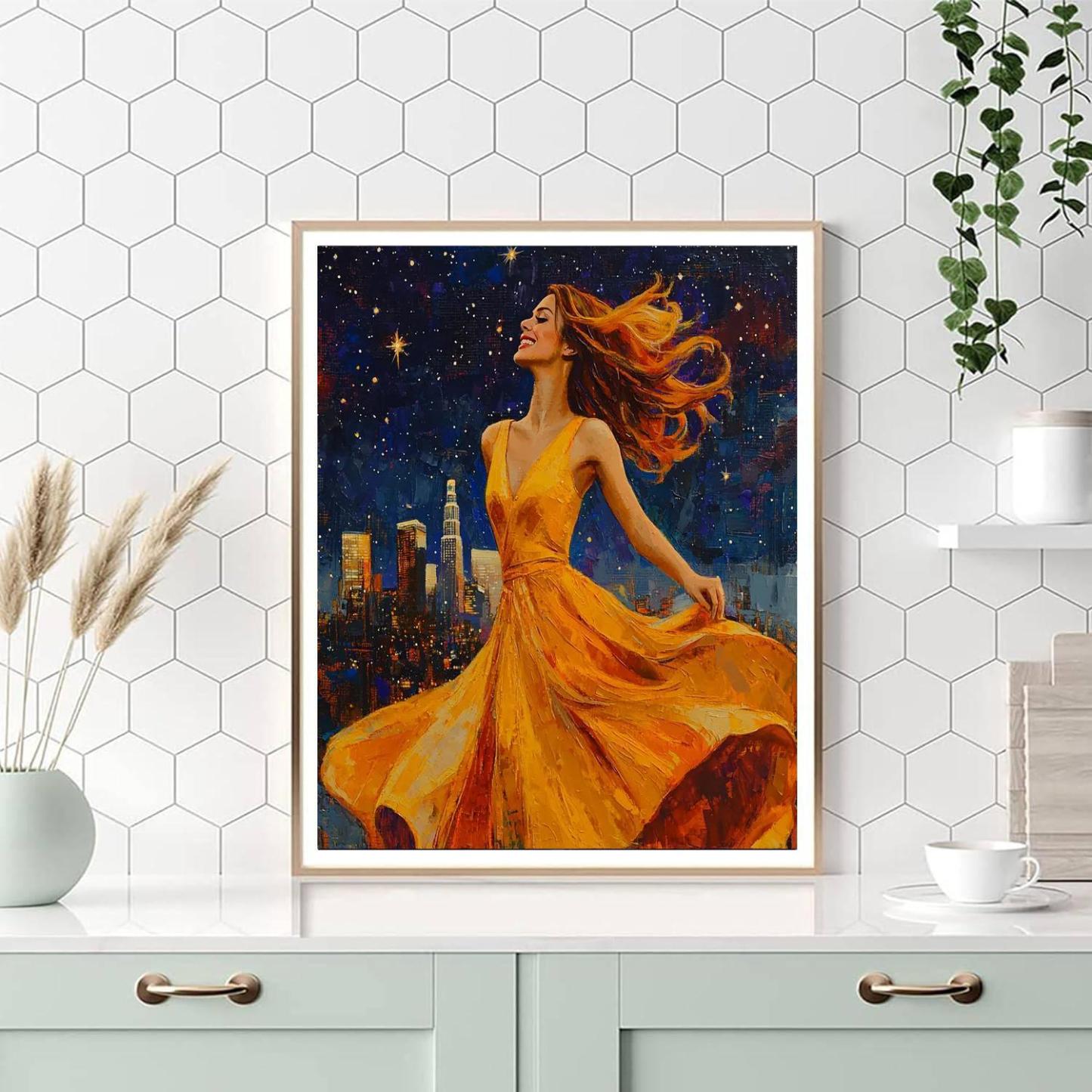 Emma Stone: The Melodic Charisma Of La La Land Numbered Painting Kits