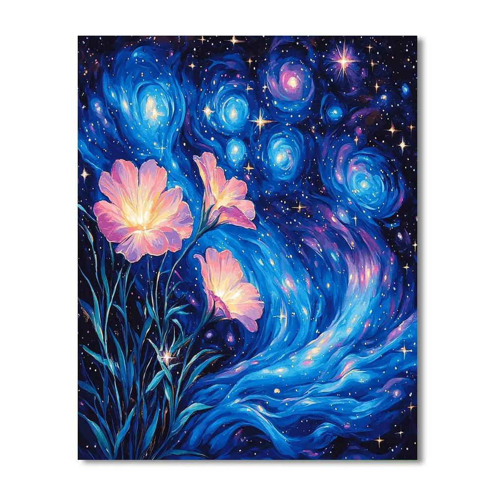 Georgia O'Keeffe Inspired Galaxy Gardens  Paint By Numbers