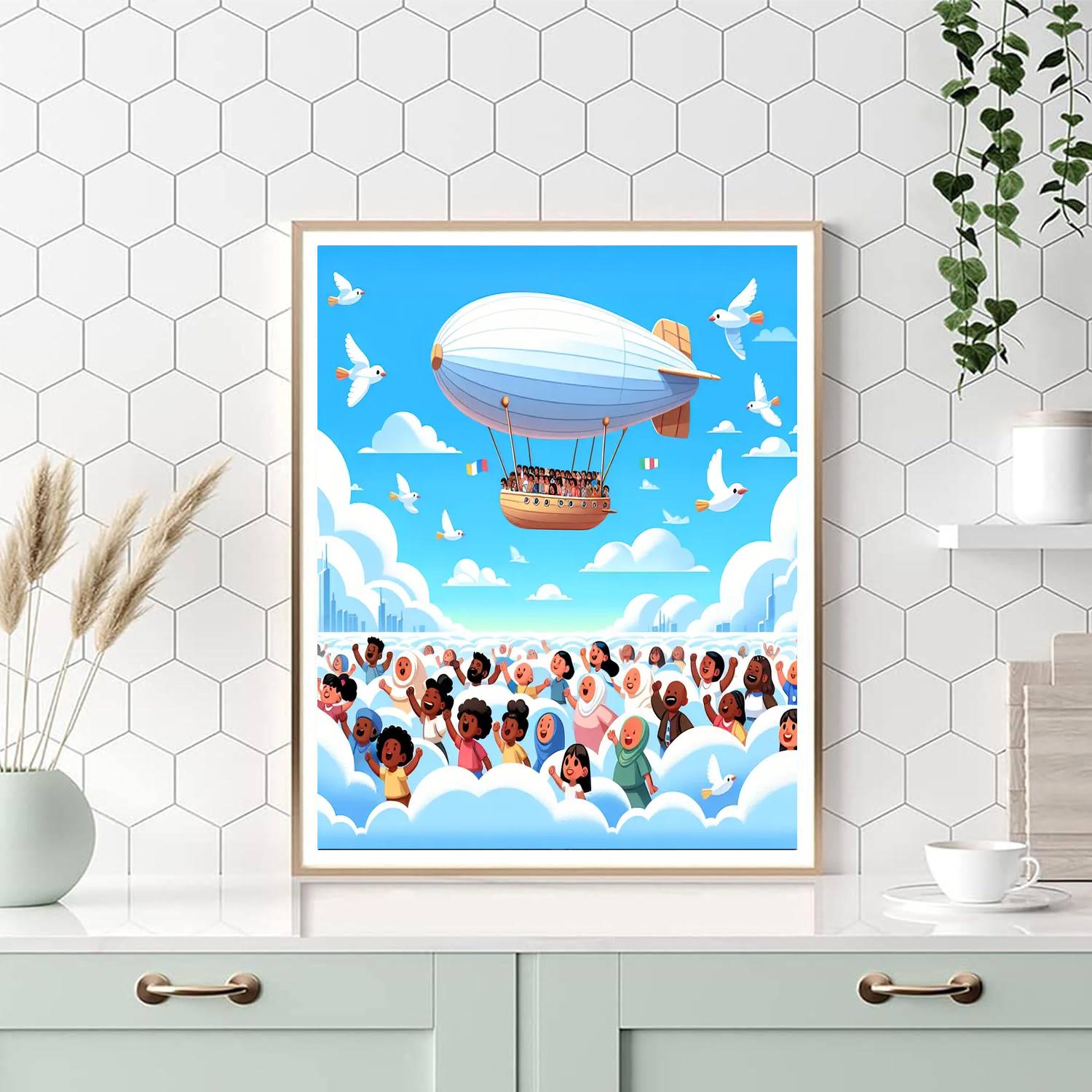 Sky High Adventure Paint By Numbers Art