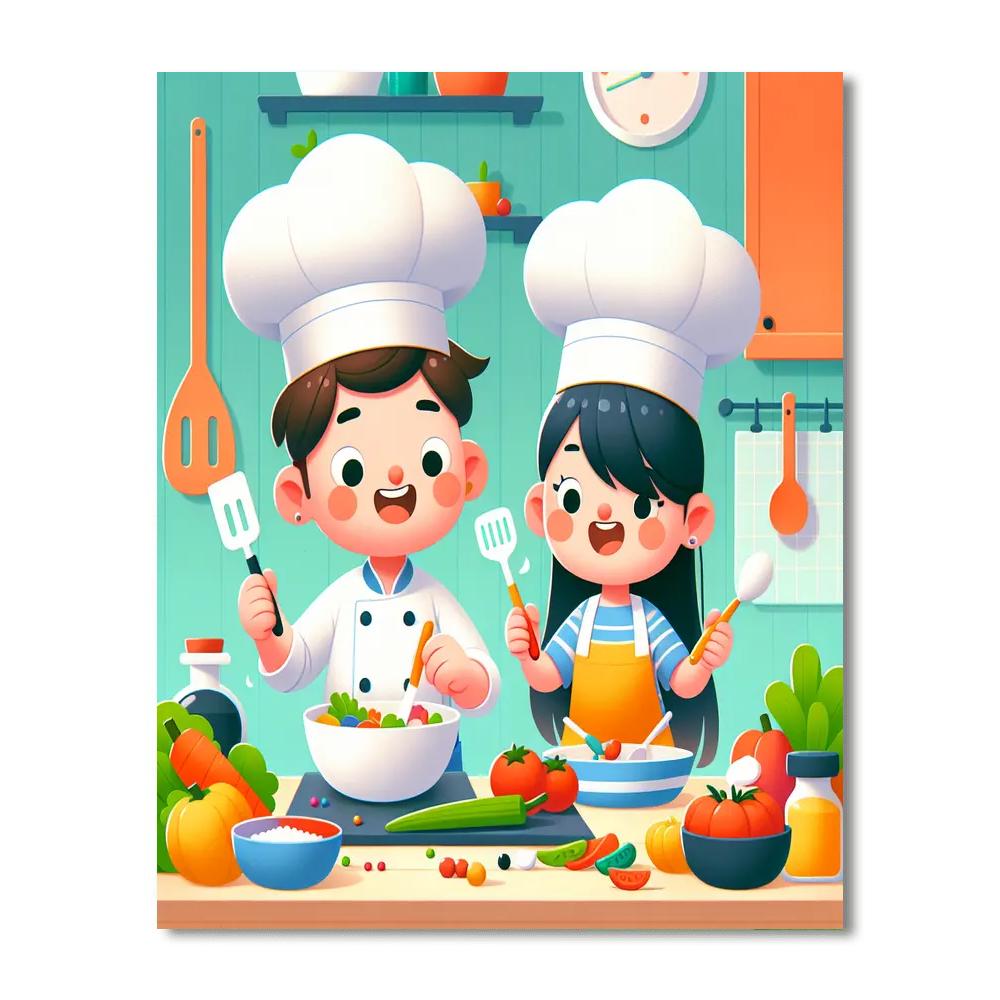 Charming Chefs Paint By Numbers Art