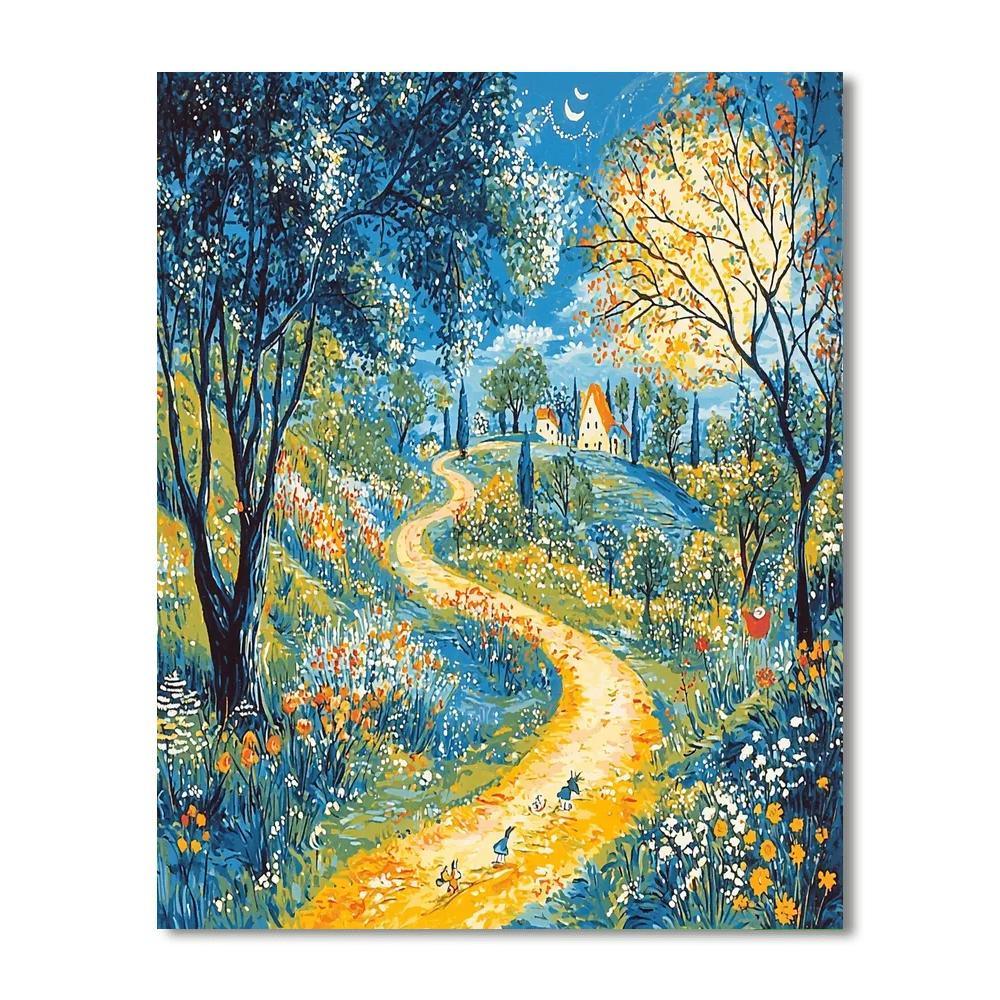 Maurice Sendak Inspired Whimsical Children's World  Paint By Numbers Kits
