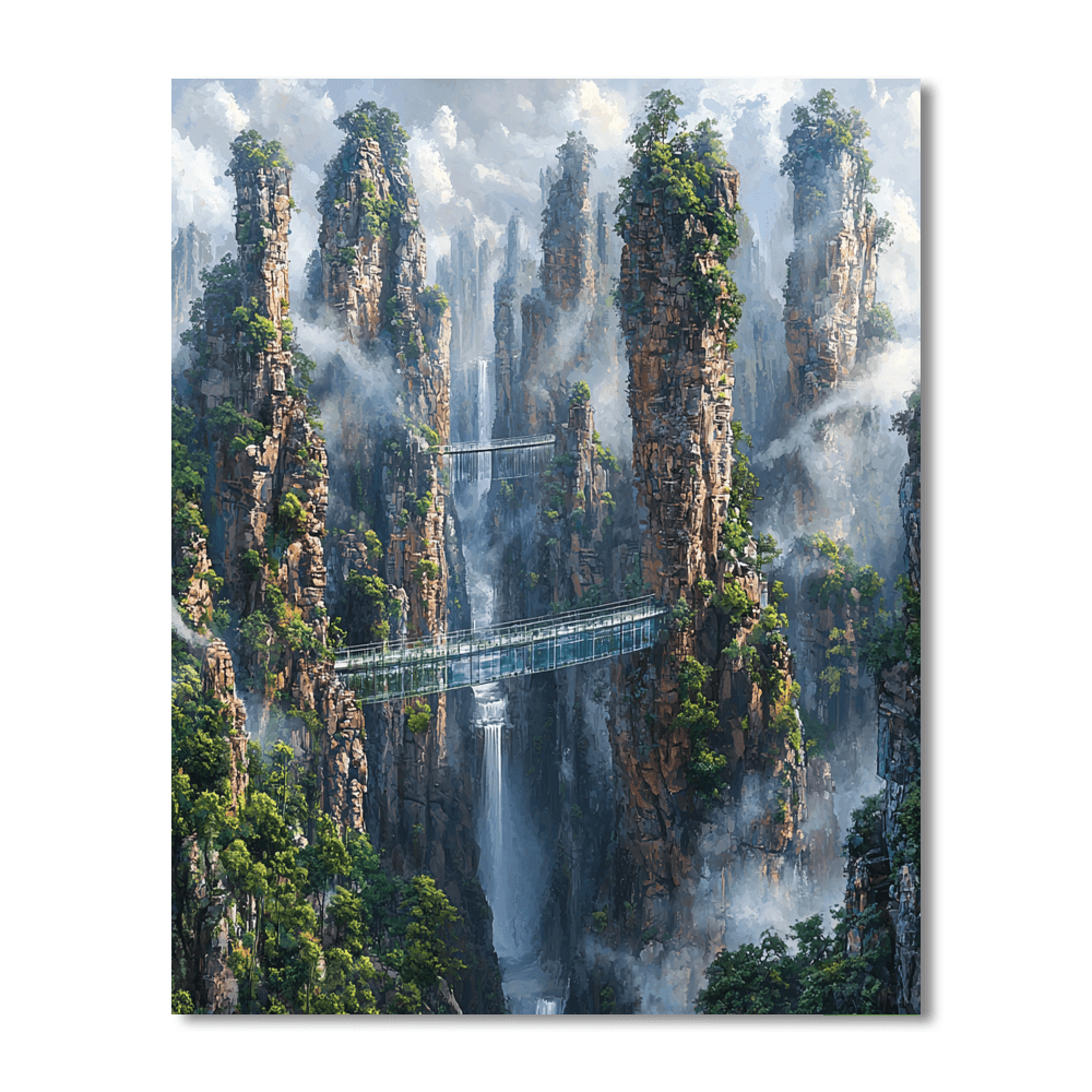 Wulingyuan Scenic Area - Zhangjiajie, China Paint By Number