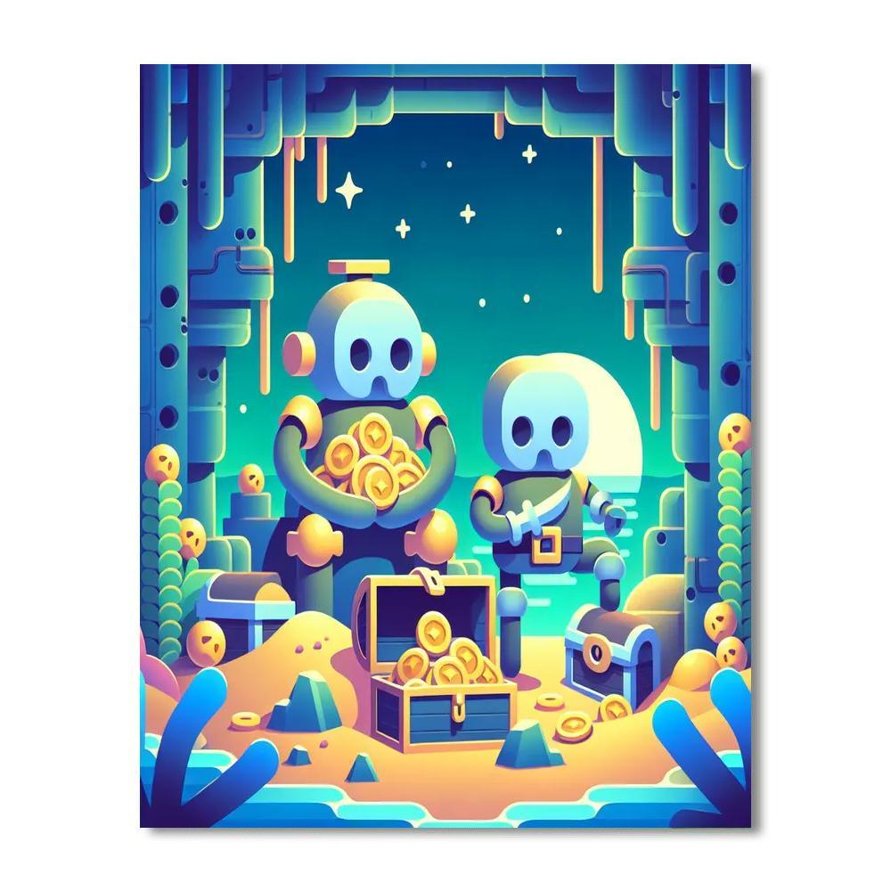 Underwater Treasure Guardians Paint By Number