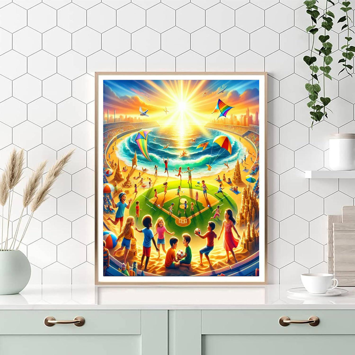 Vibrant Summer Adventures Painting By Numbers Kit