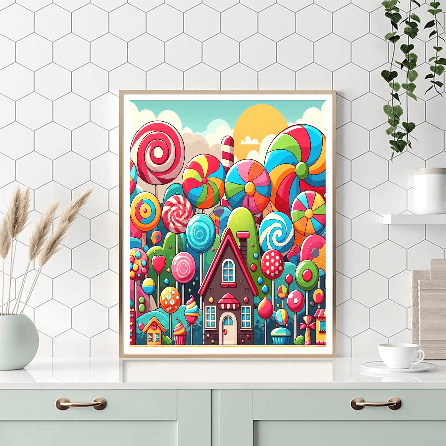Candy Land Adventure Paint By Numbers Art