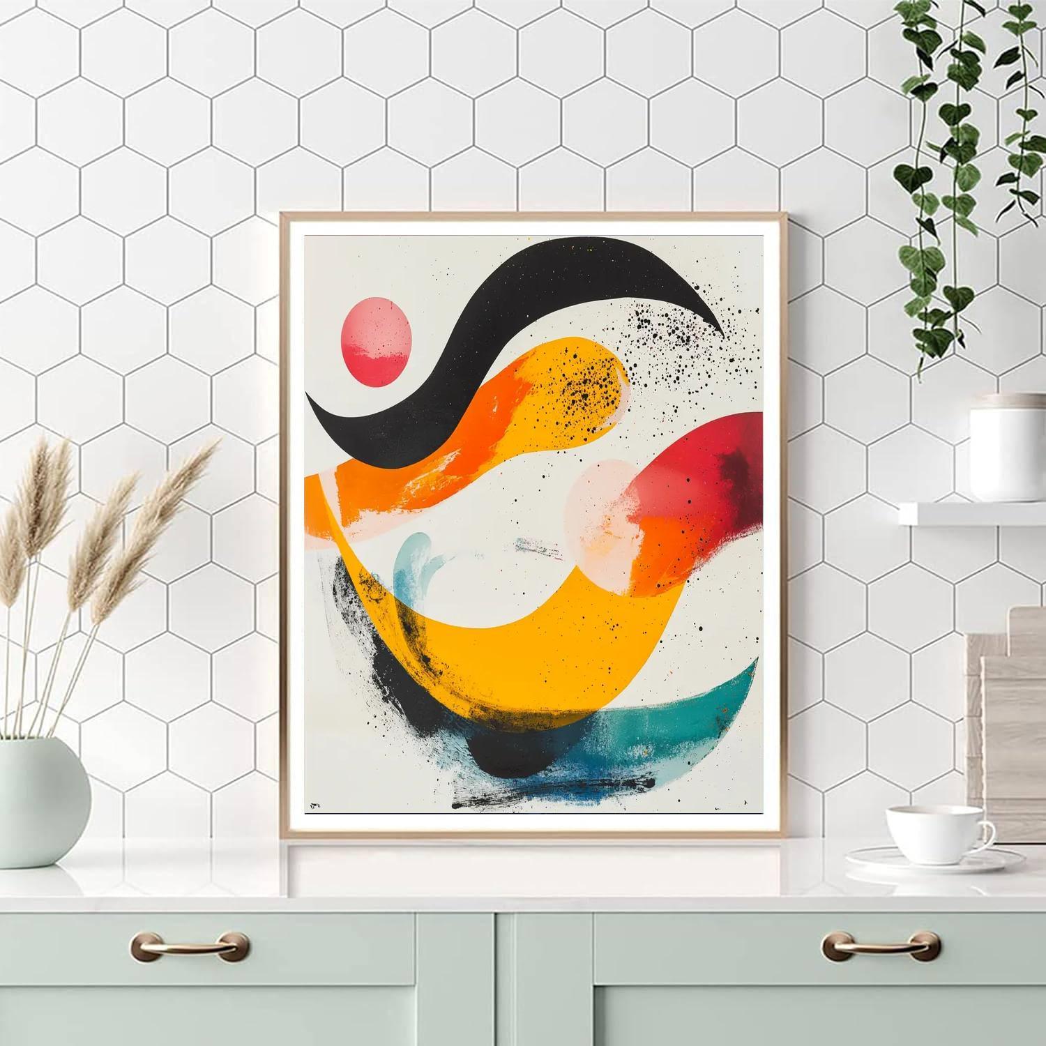 Joan Miró Inspired Organic Dreamscape  Paint By Numbers Art