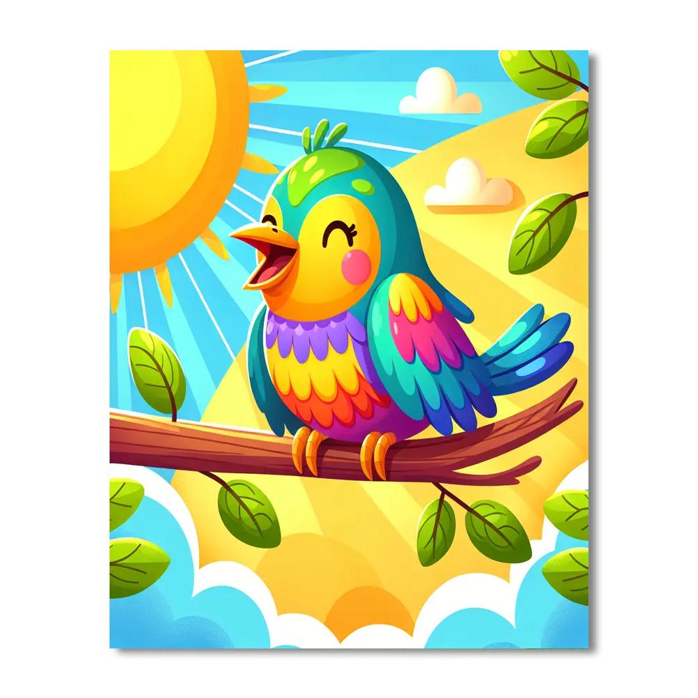 Singing Bird Paint By Numbers