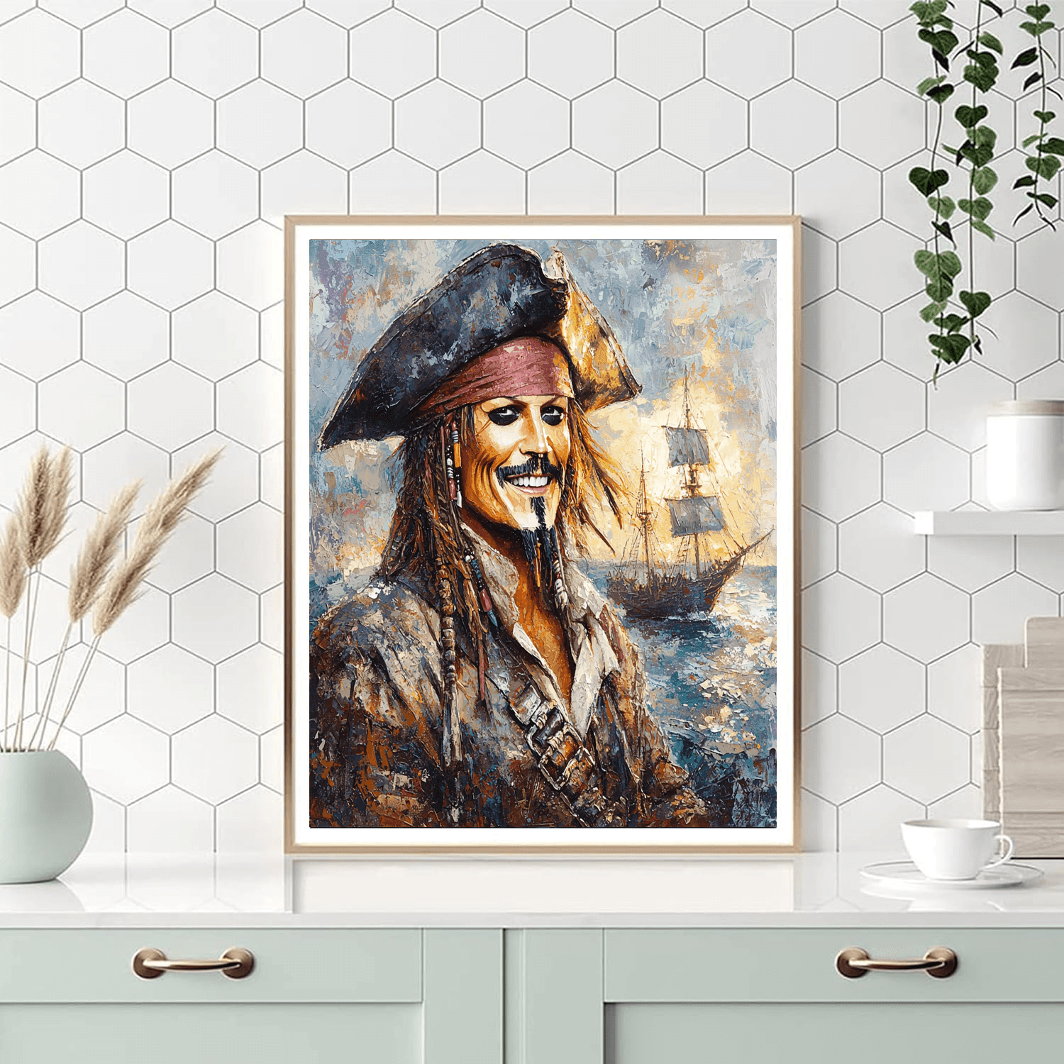 Johnny Depp: The Eccentric Genius Of Jack Sparrow Paint By Numbers Art