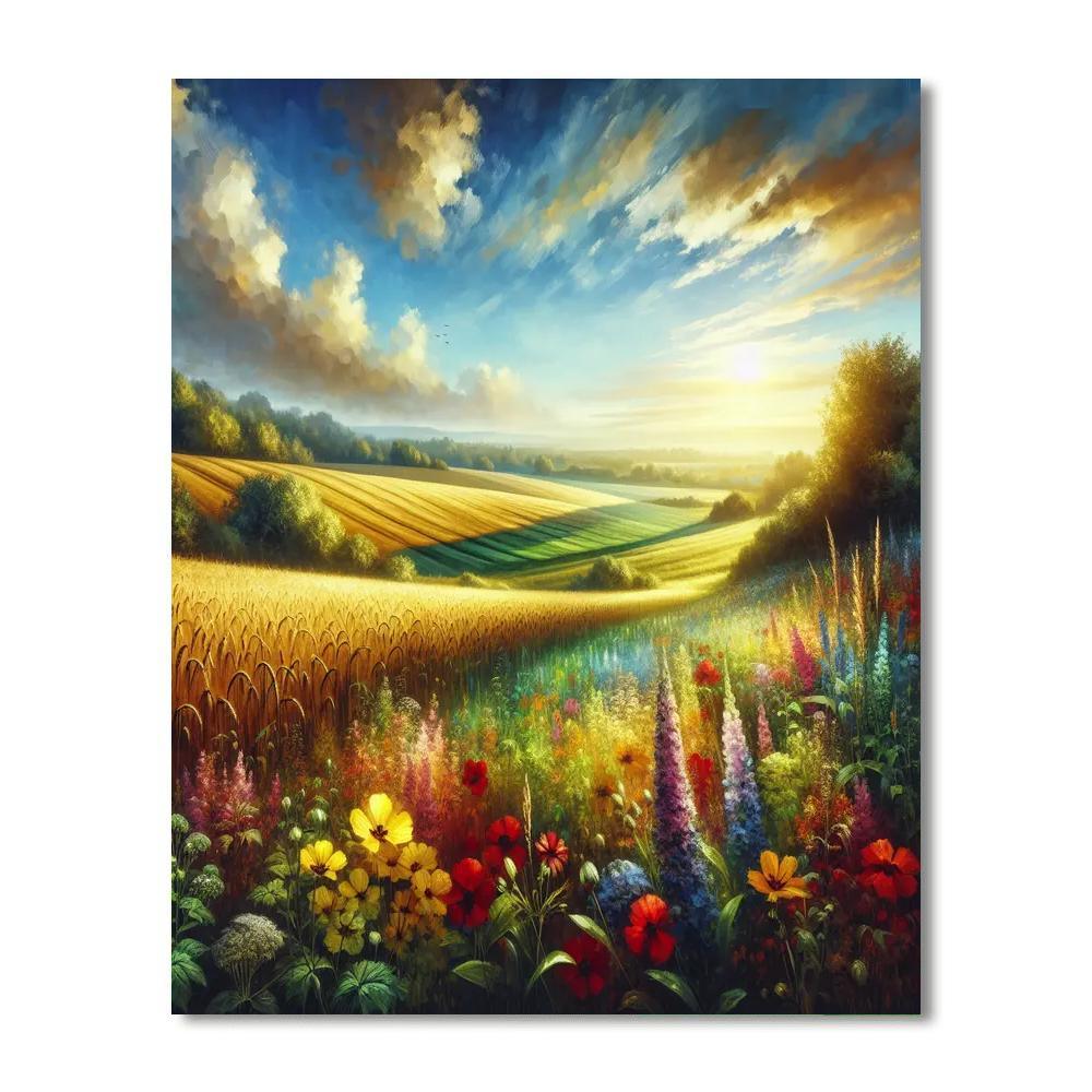 Sunny Day In The Country Paint By Numbers Art