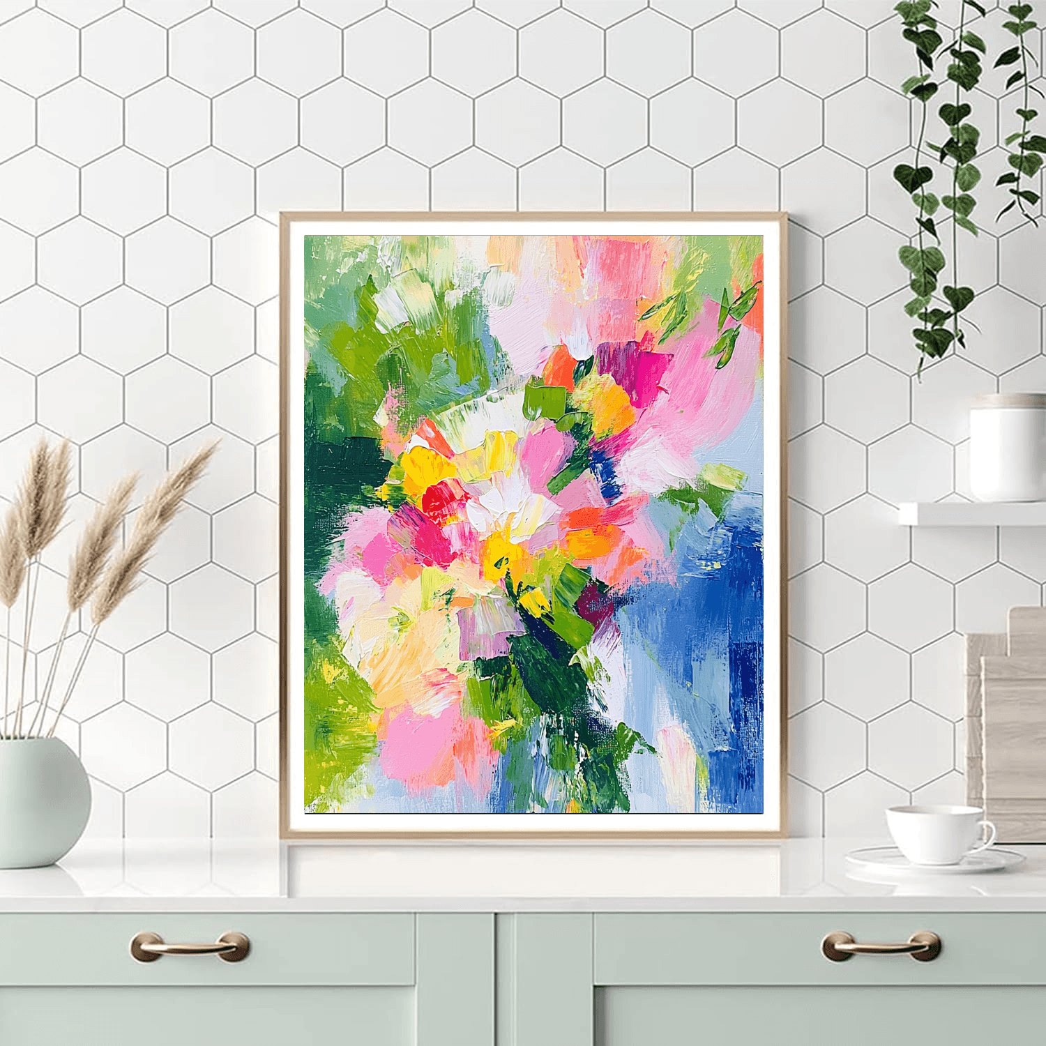 Claude Monet Inspired Abstract Floral Delight  Painting By Numbers Kit