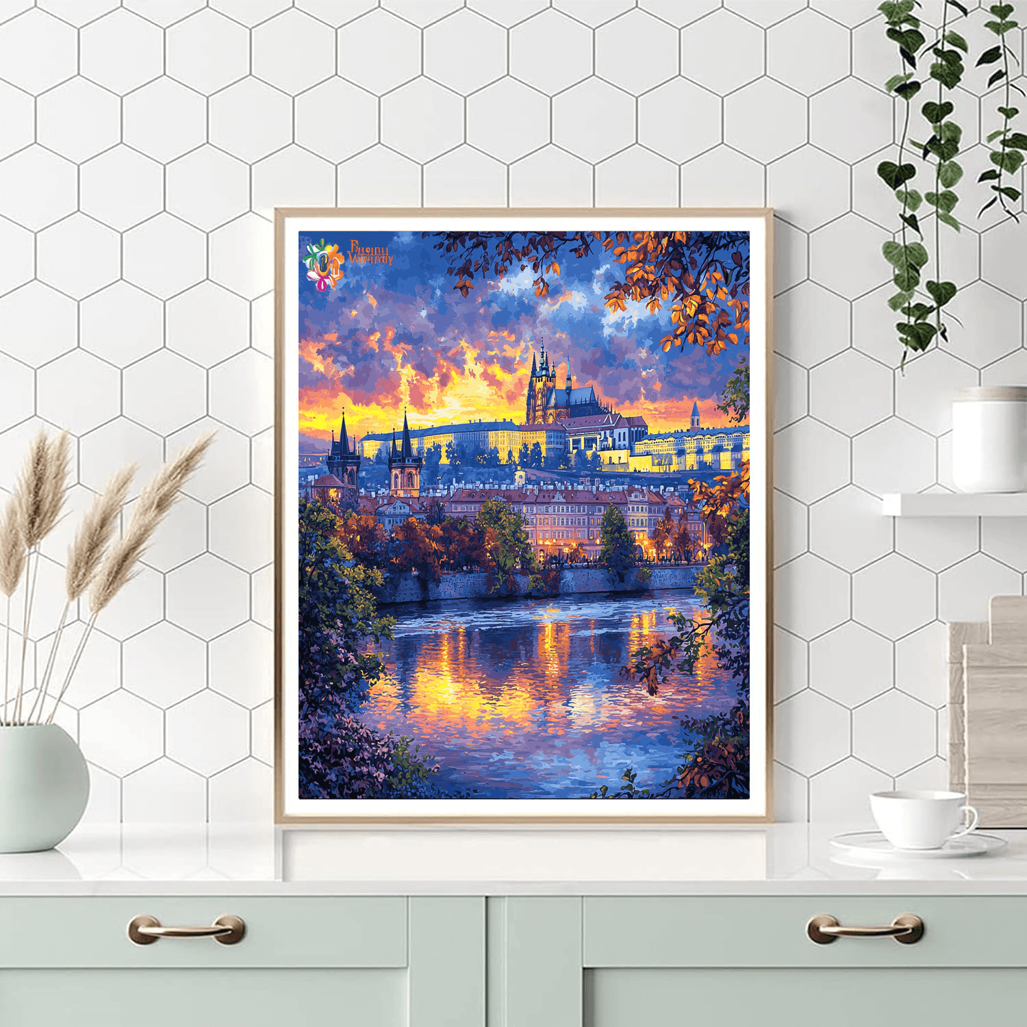 Prague Castle Number Painting