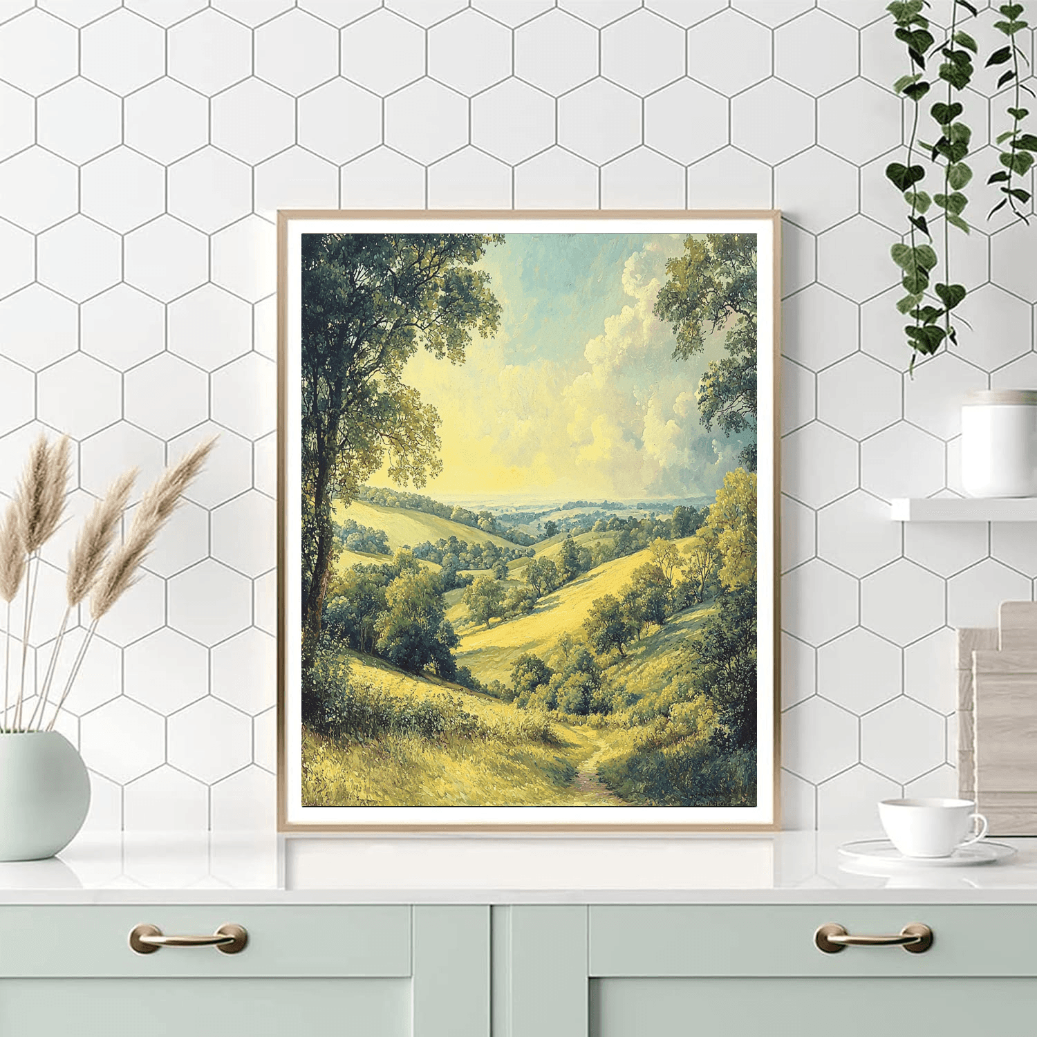 John Constable Inspired Pastoral Countryside Bliss  Numbered Painting Kits
