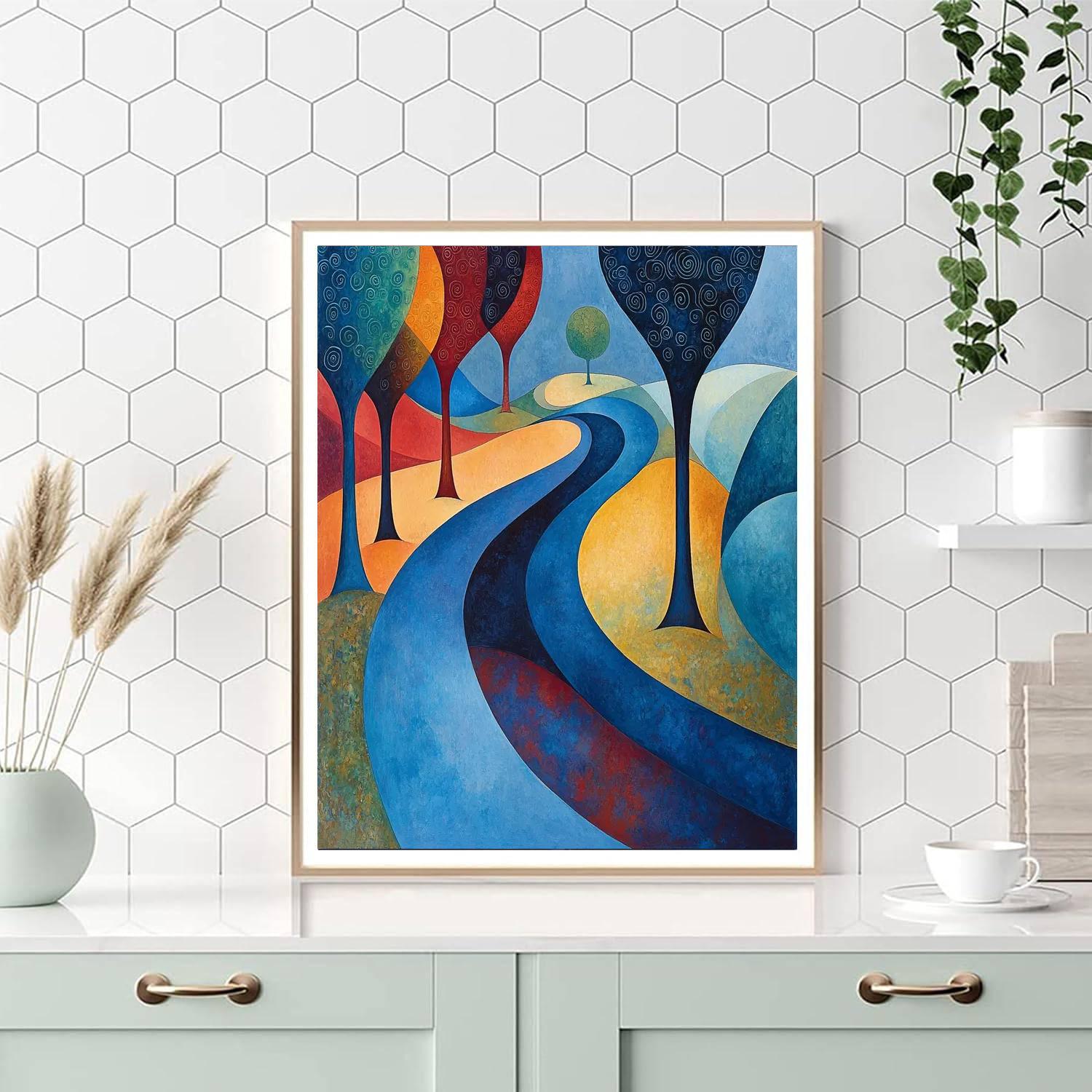 Paul Klee Inspired Echoes Of Dreamland  Numbered Painting Kits