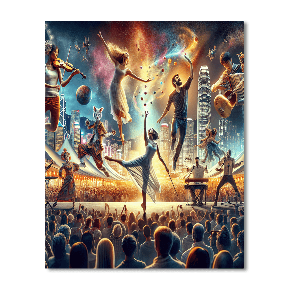 Hong Kong Arts Festival - Hong Kong Paint By Numbers Art