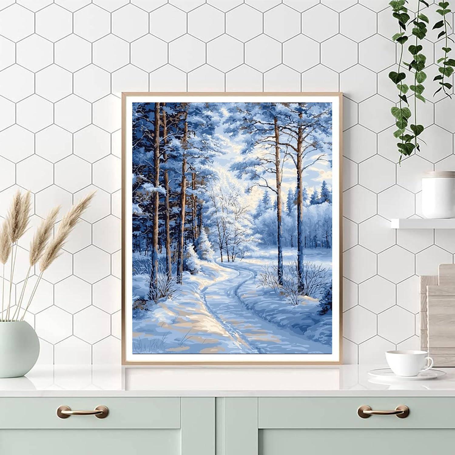 Georges Seurat Inspired Winter Solstice Echo  Numbered Painting Kits