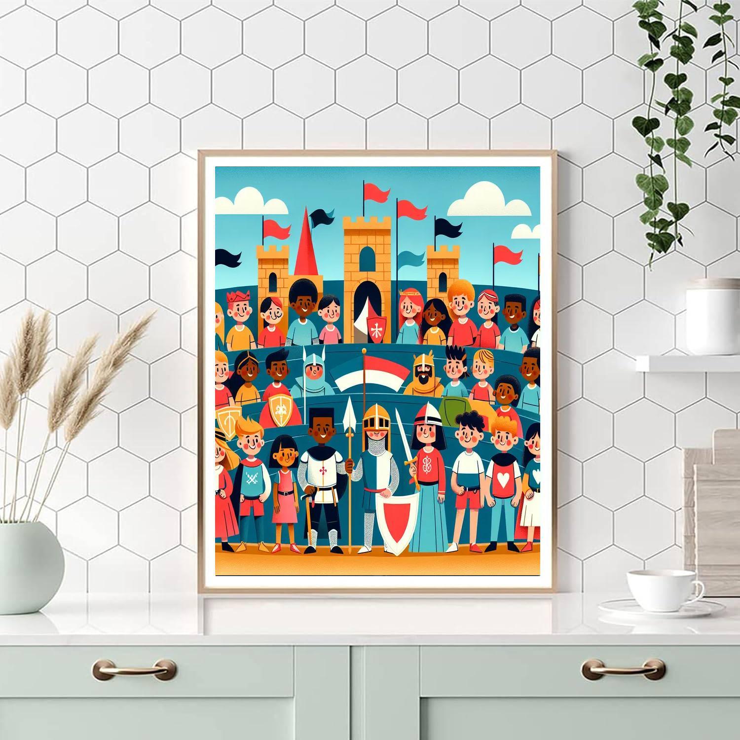 Medieval Tournament Extravaganza Painting Number Kit