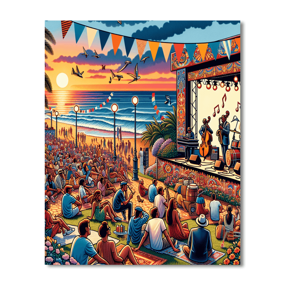Cascais Jazz & Blues Festival - Portugal Paint By Numbers Art