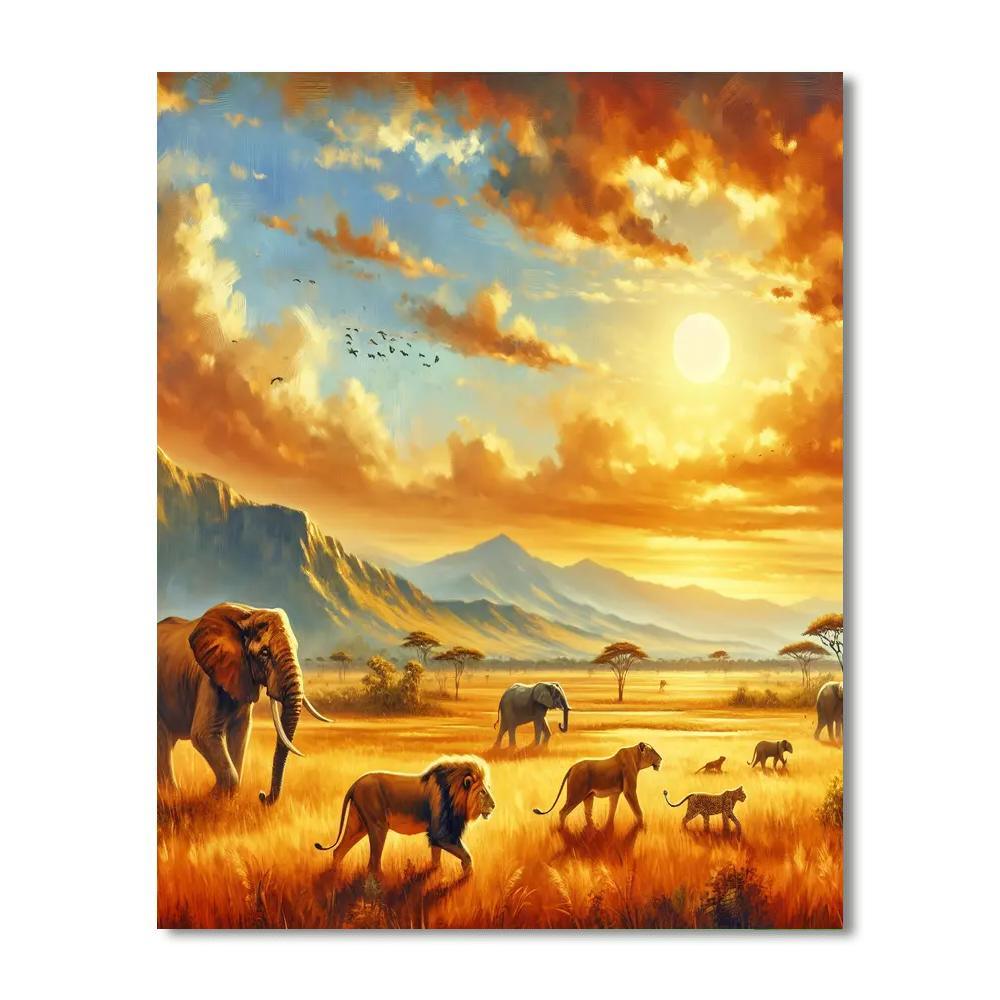 Exotic Safari Experience DIY Paint By Numbers