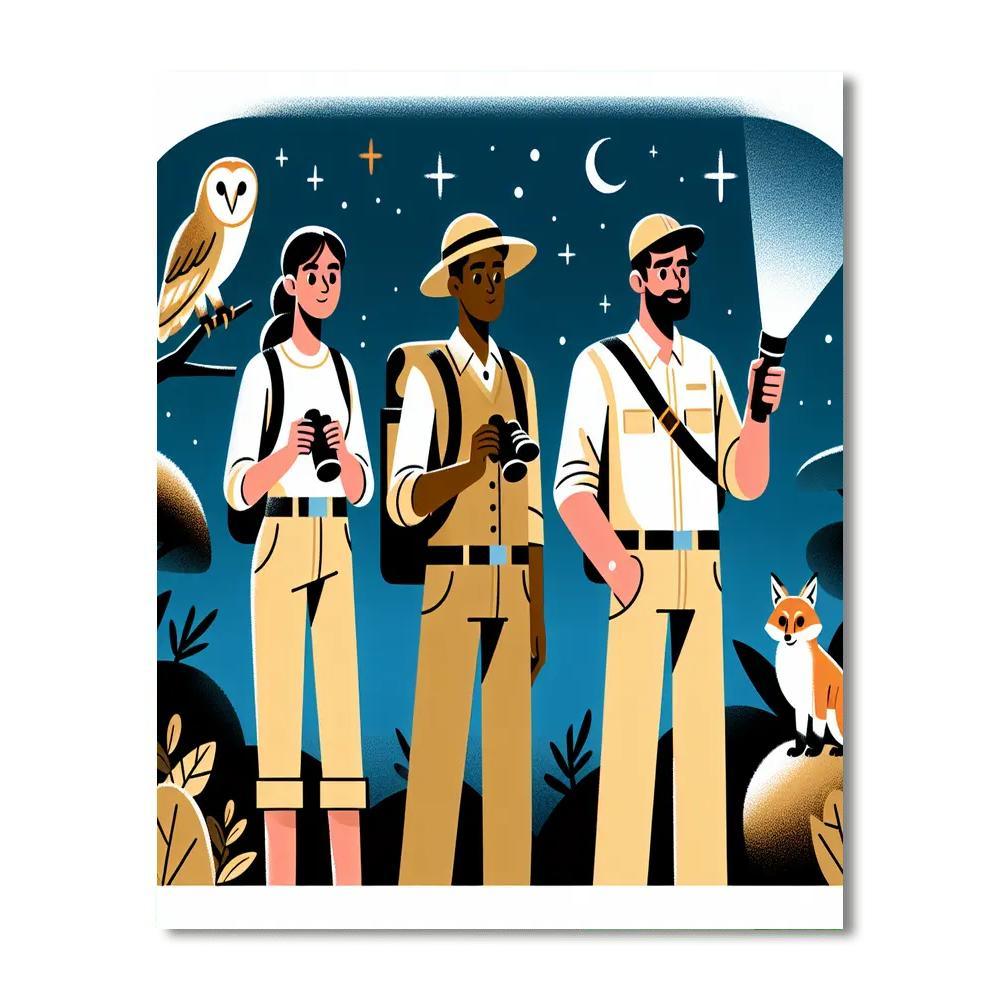 Safari Night Quest Paint By Number