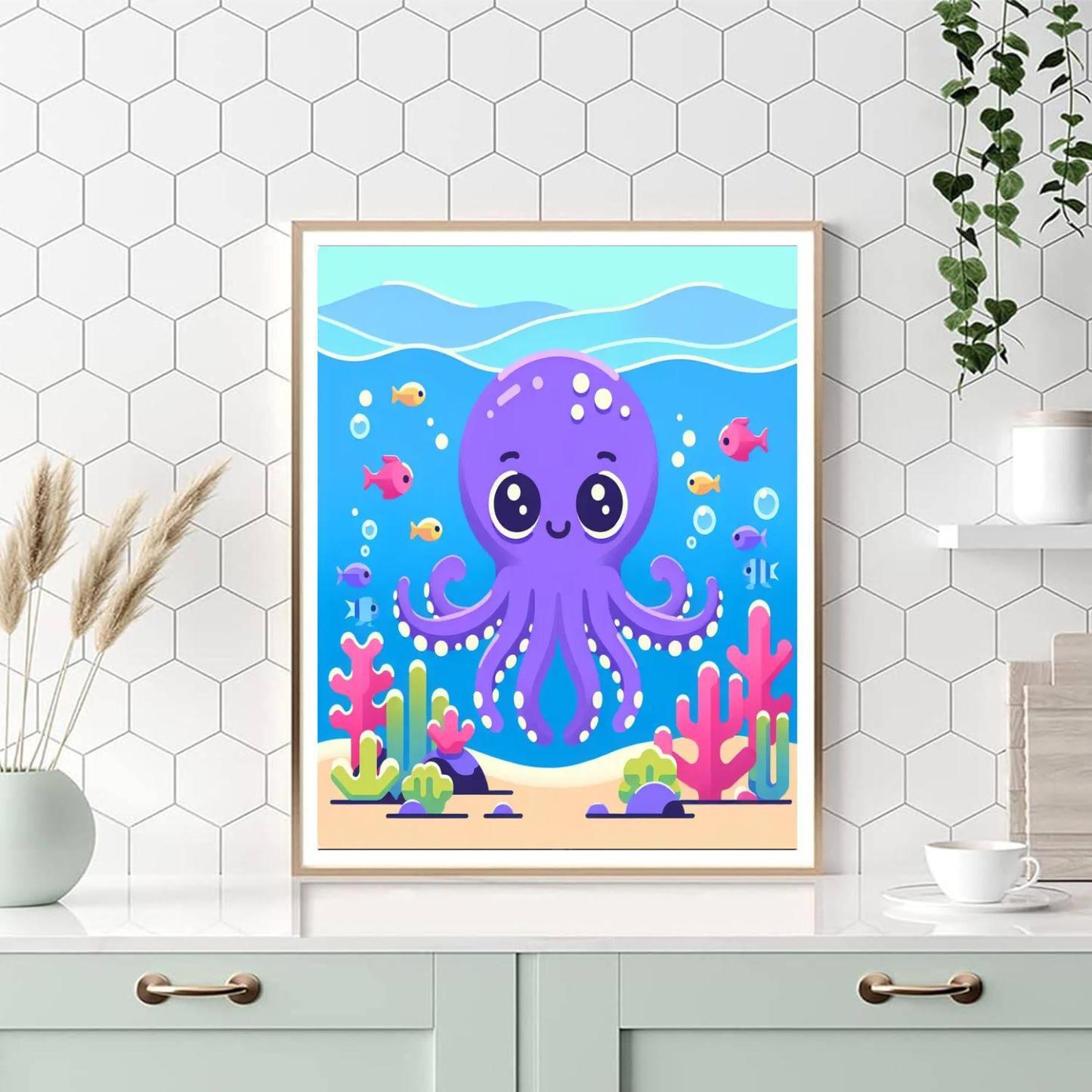 Silly Octopus Adventure Paint By Number