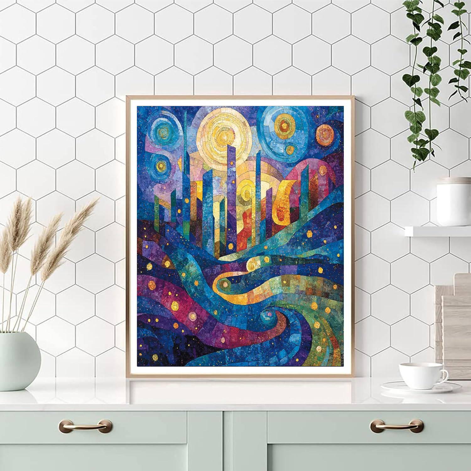 Paul Klee Inspired Cosmic Connections  DIY Paint By Numbers