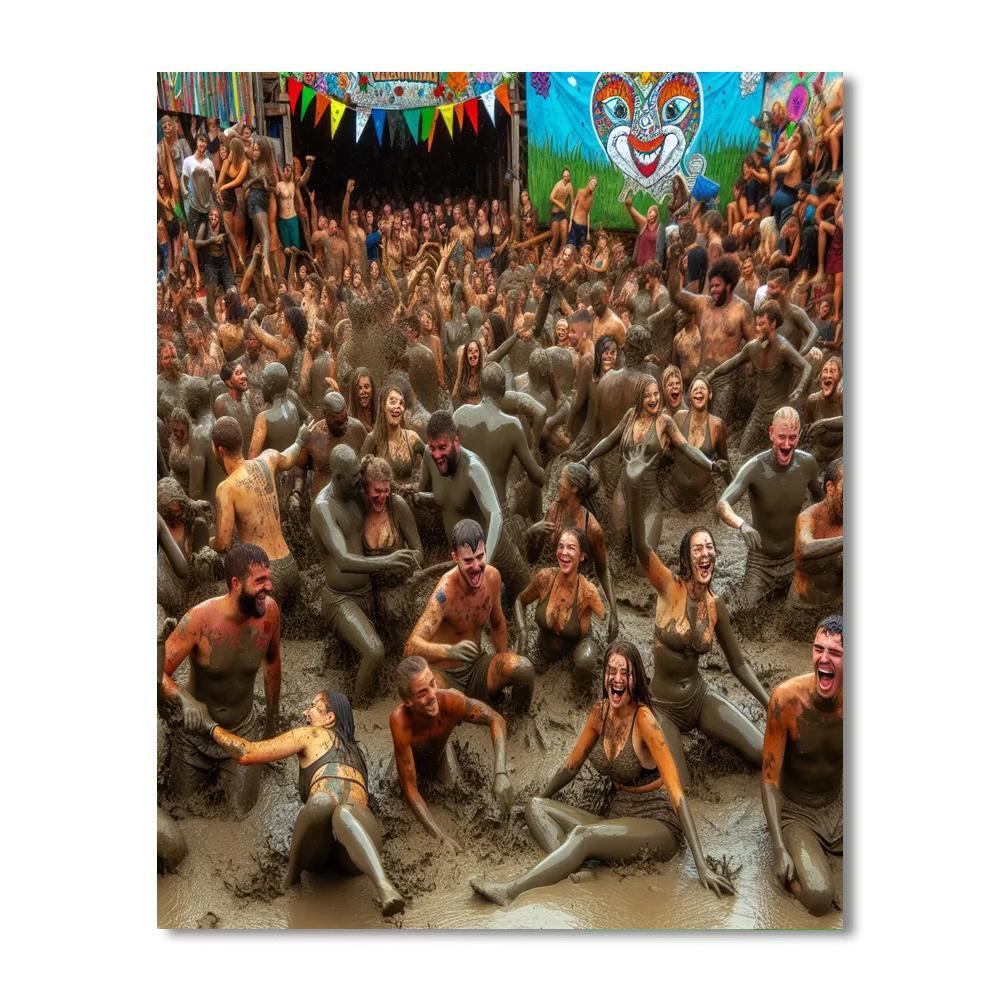 The Boryeong Mud Festival - Boryeong, South Korea Numbered Painting Kits