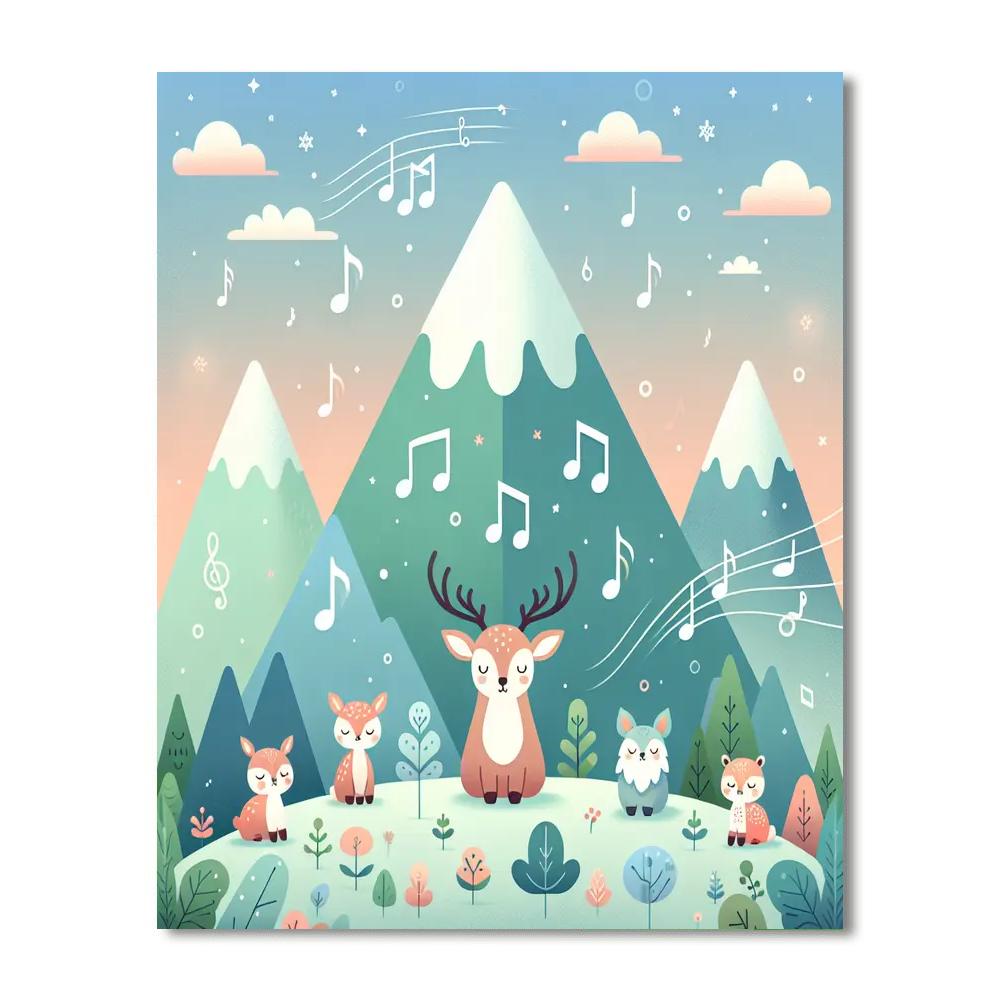 Melody Of The Mountains Numbered Painting Kits