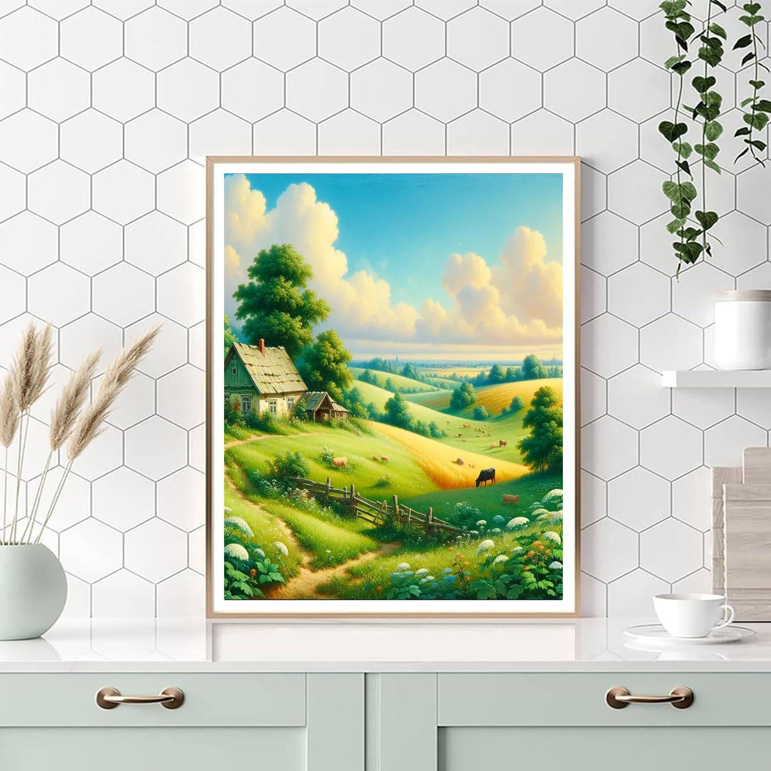 Pastoral Summer Reverie Paint By Numbers Art