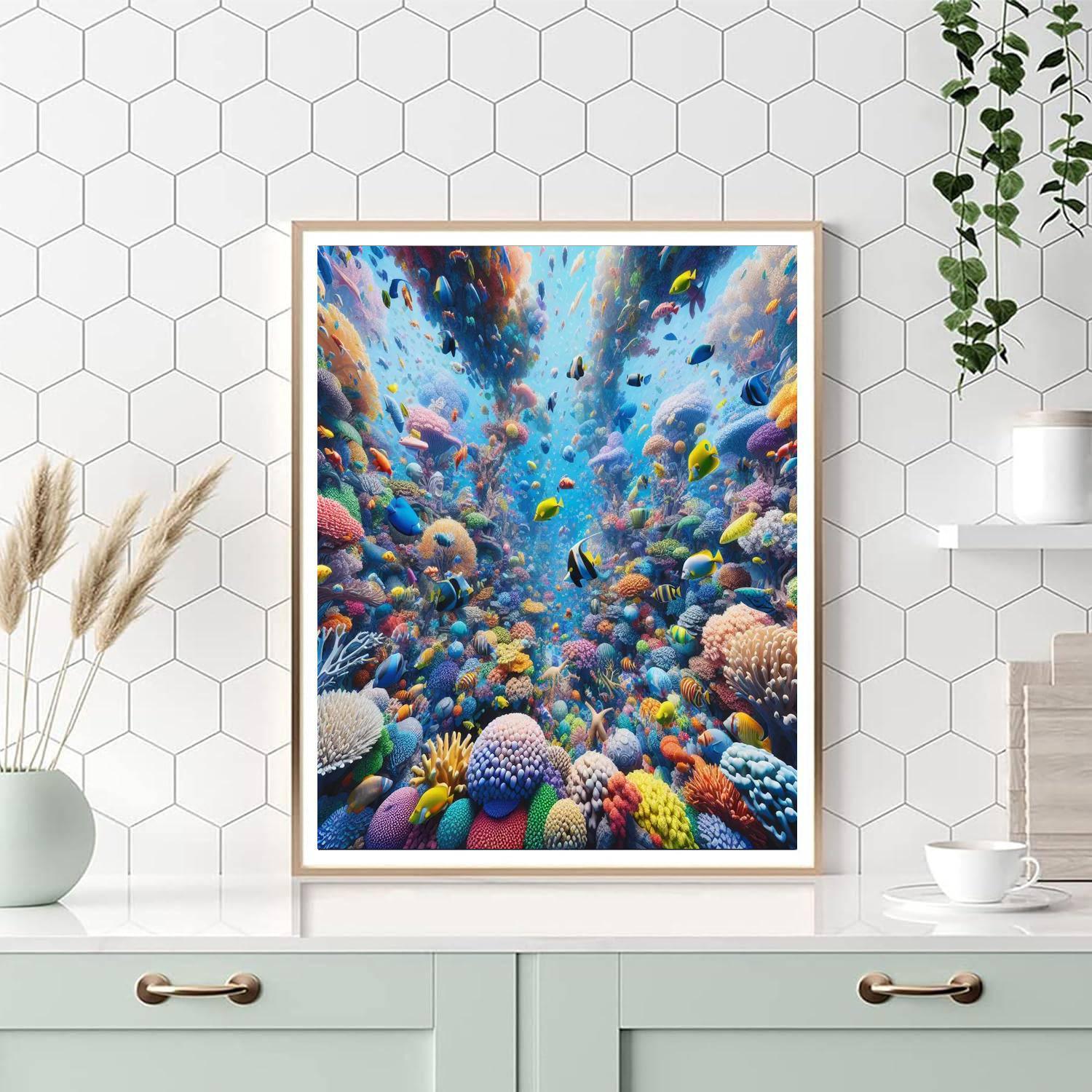 Under The Enchanted Sea Numbered Painting Kits