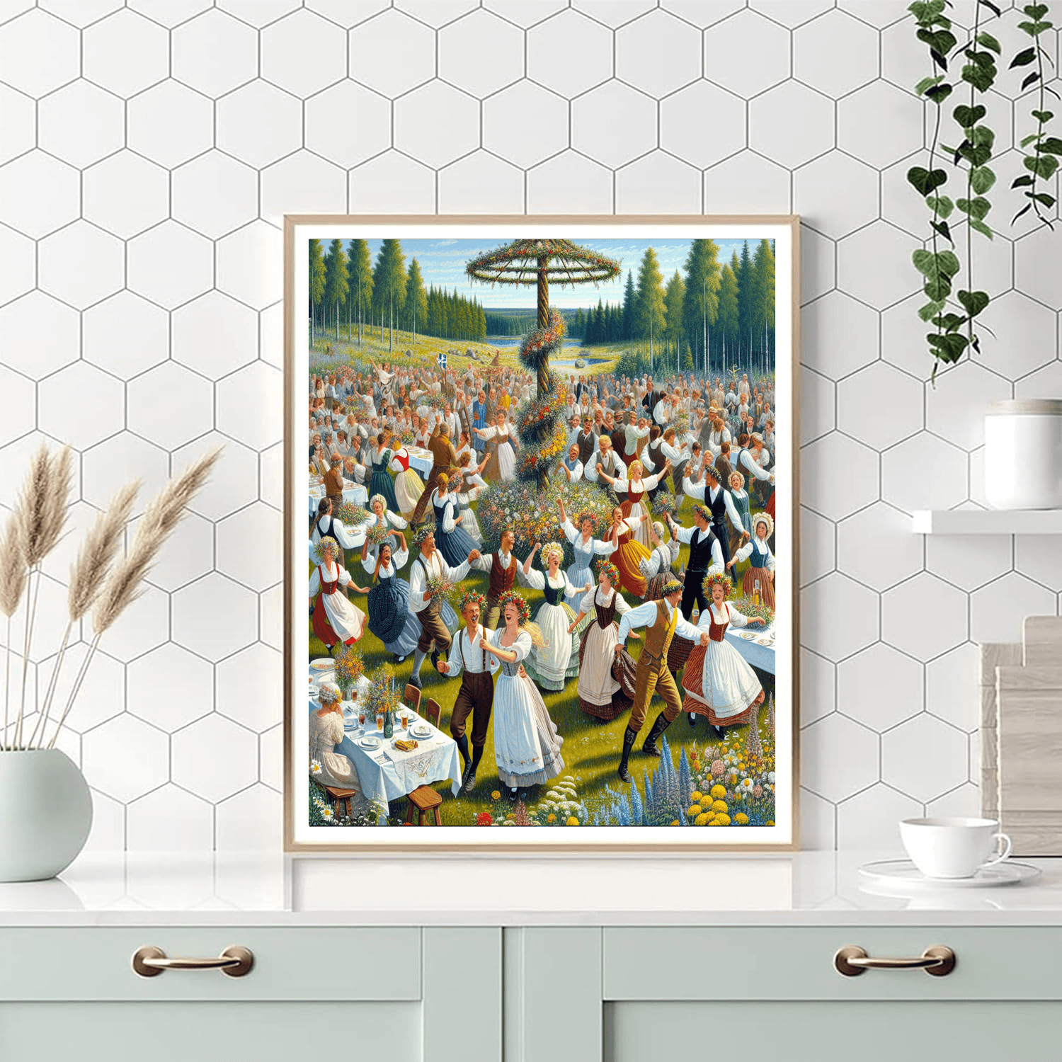 Midsummer Celebrations - Sweden Numbered Painting Kits