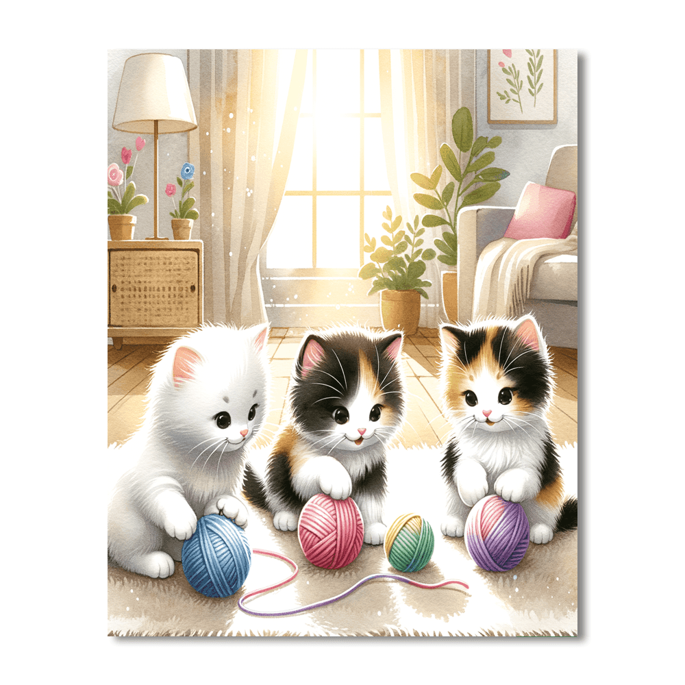 Adorable Kittens Paint By Numbers