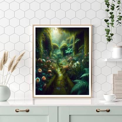 Enchanted Garden Hideaway DIY Paint By Numbers