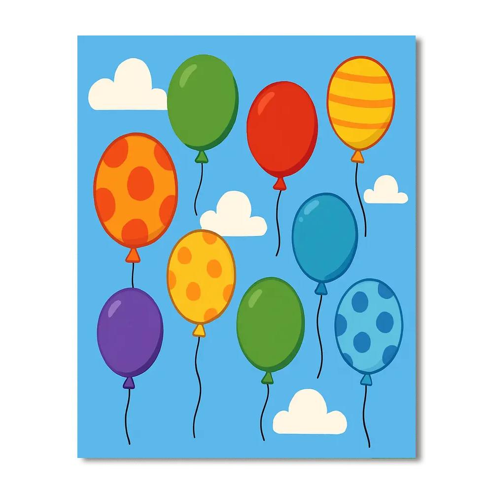 Gigantic Balloon Parade Painting By Numbers Kit