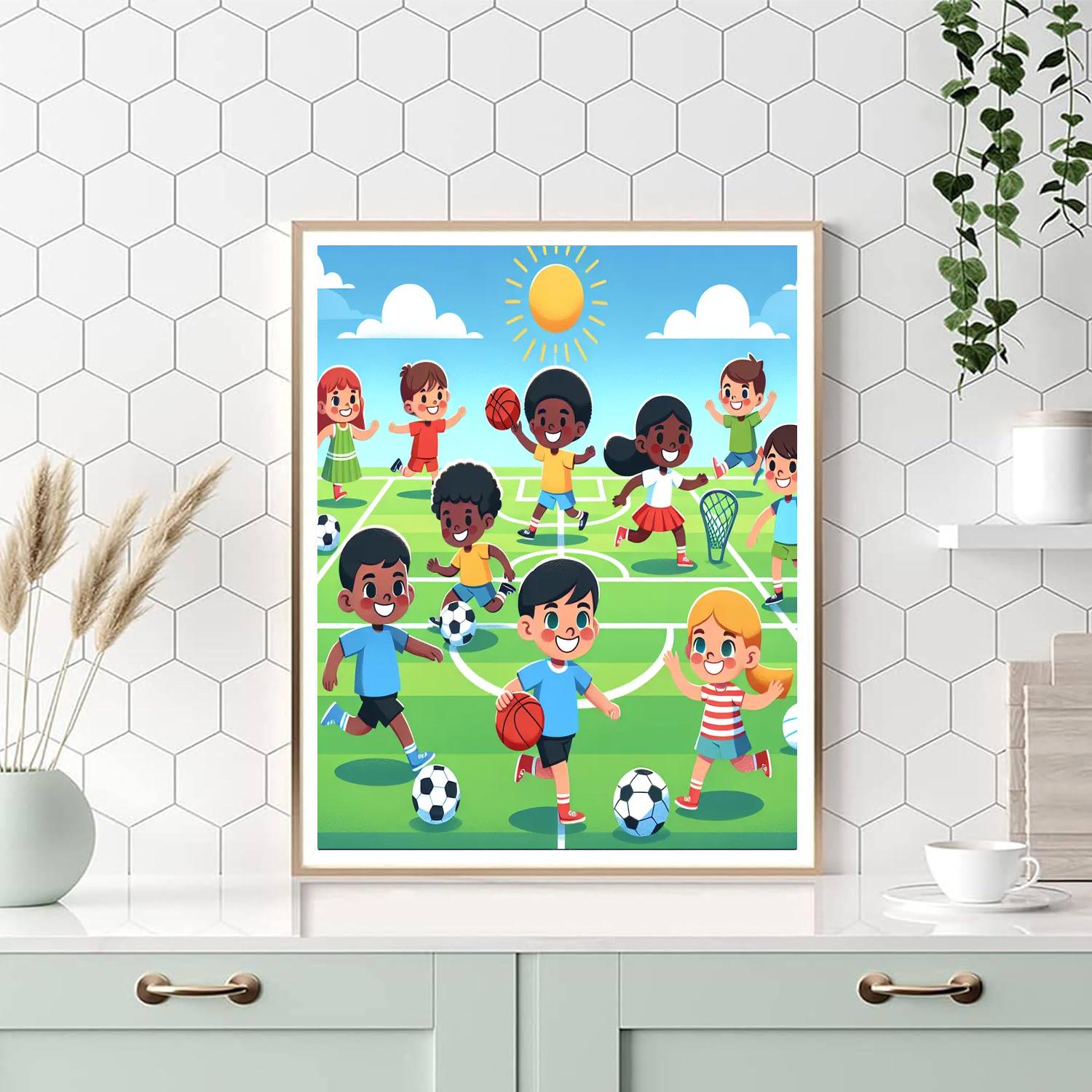 Sports All-star Painting Number Kit