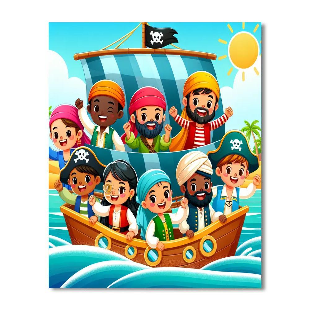 Adventurous Pirate Journey Paint By Numbers