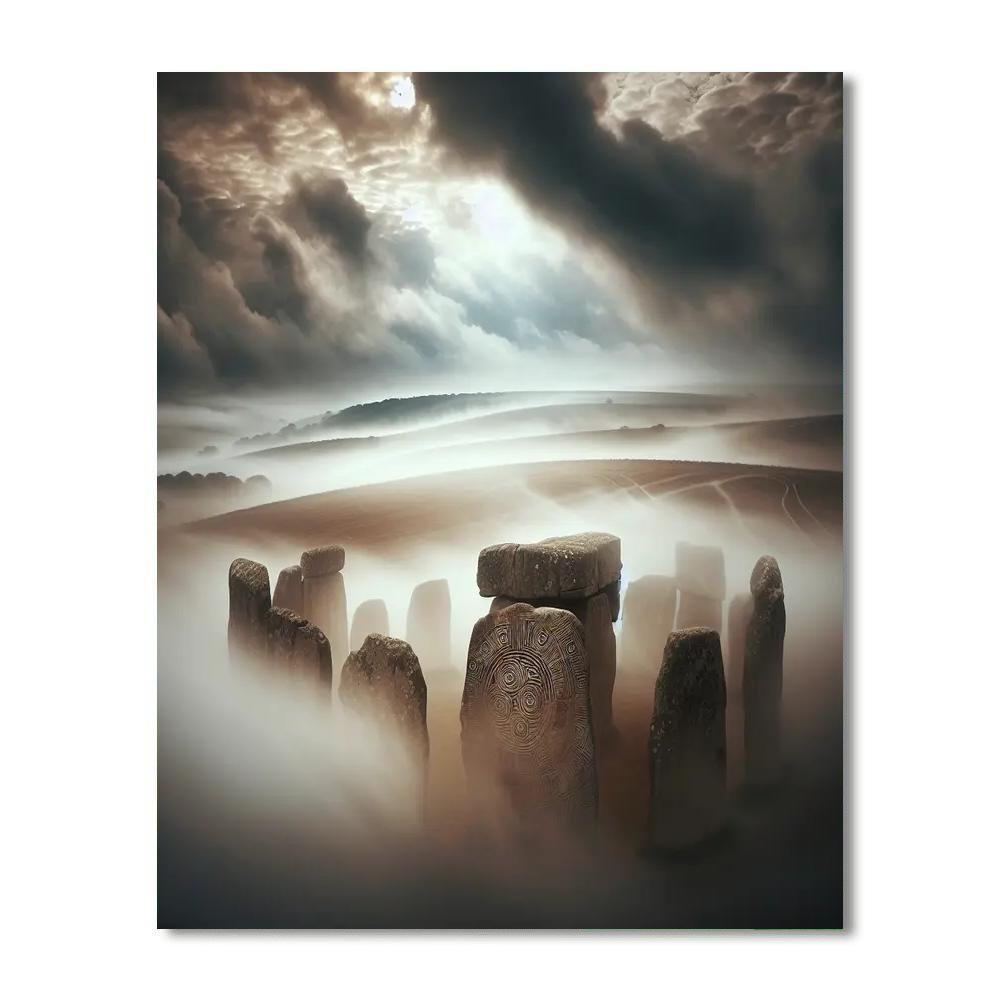 Celtic Stone Circle Mystery Paint By Color